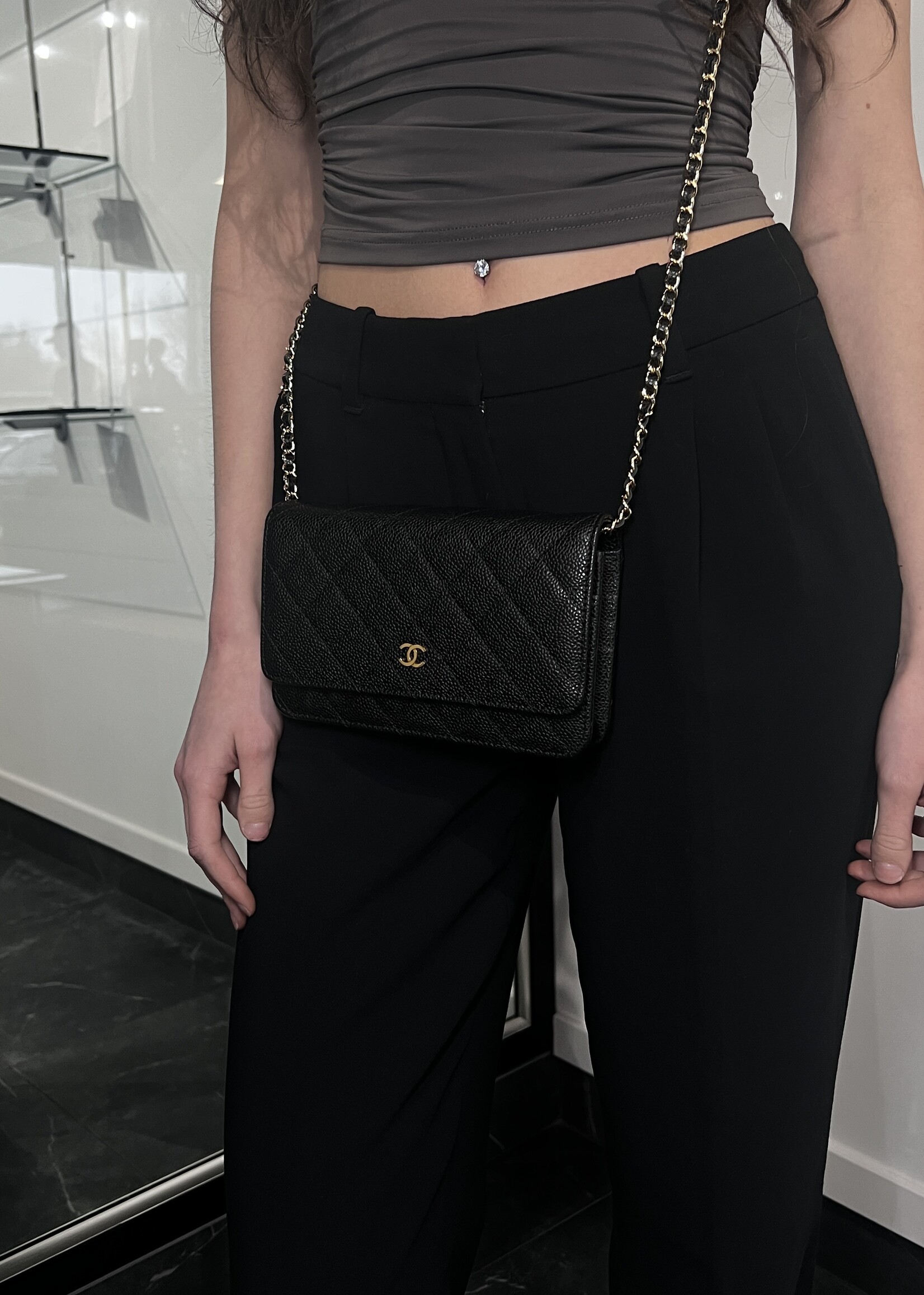 Chanel SOLD - Chanel WOC Caviar GHW