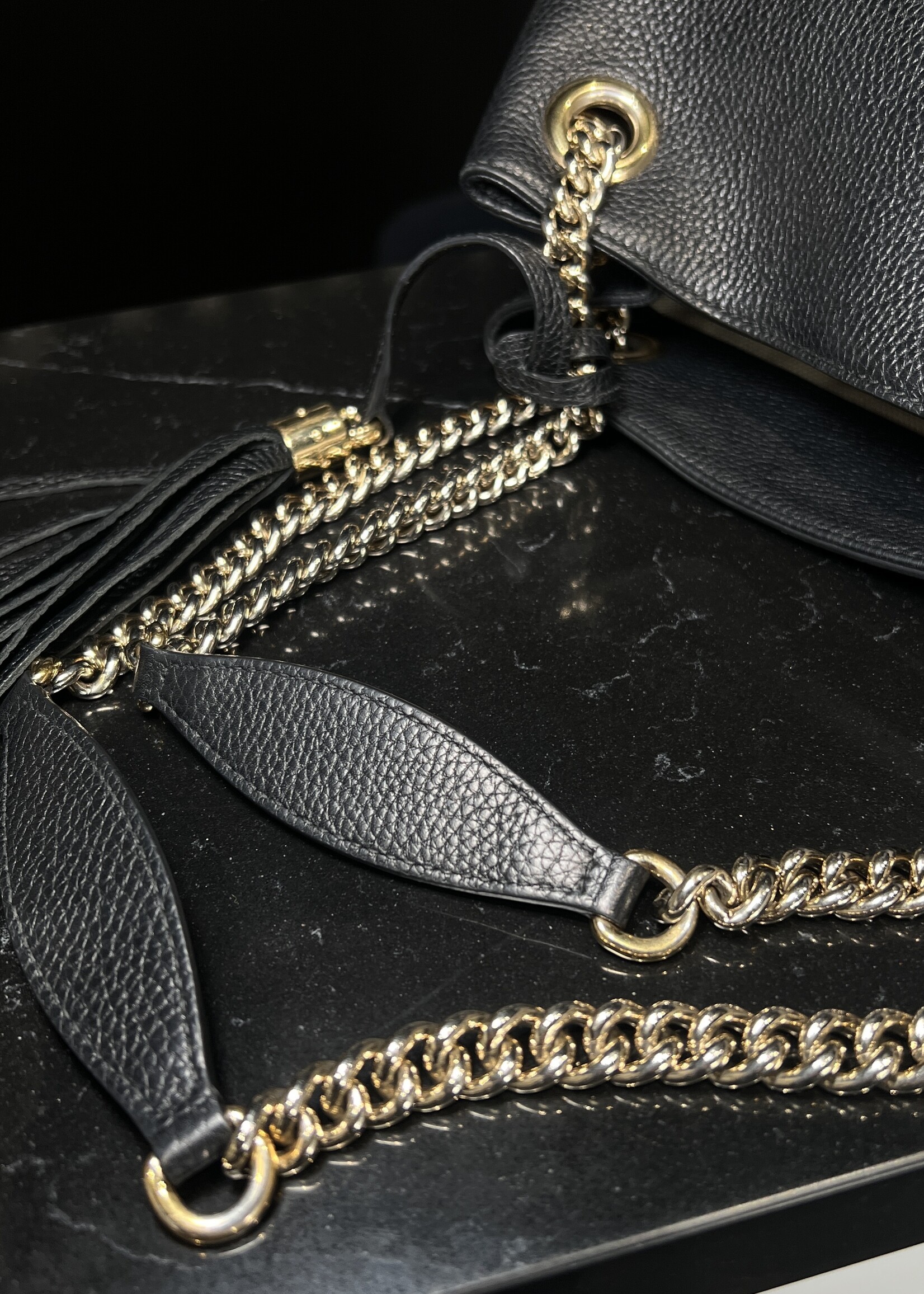 Gucci SOLD - Gucci Soho Black Chain