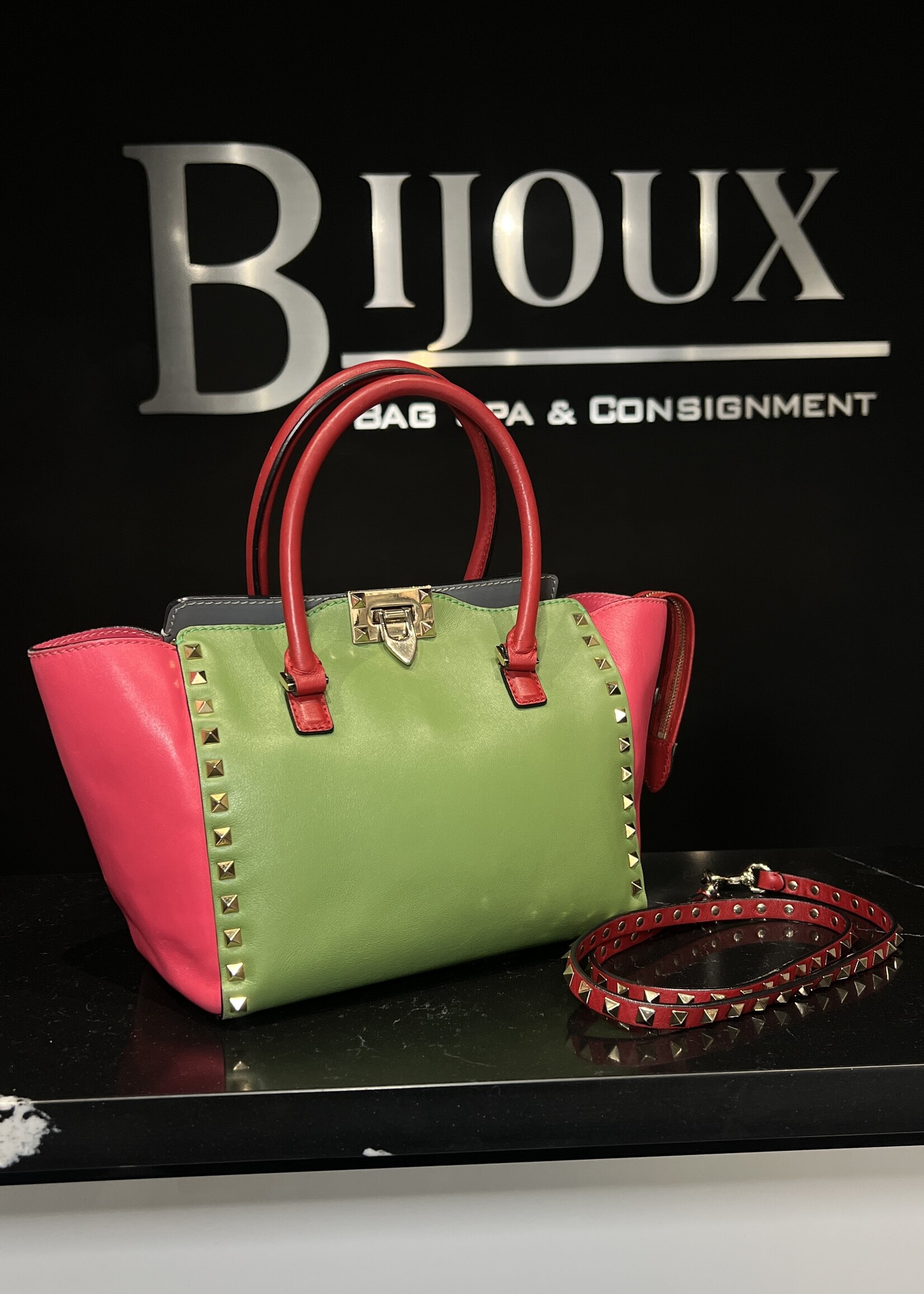 Valentino SOLD - Valentino Small Rockstud Tote