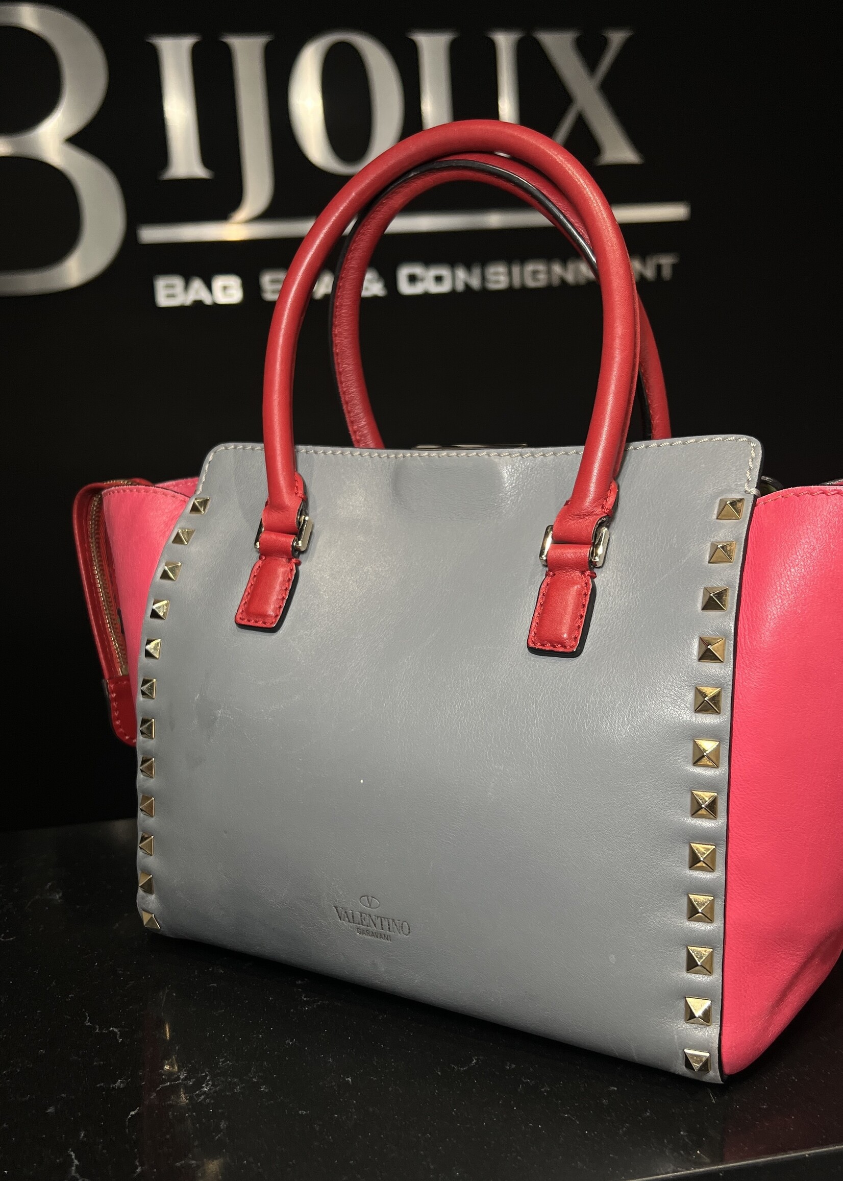 Valentino Valentino Small Rockstud Tote