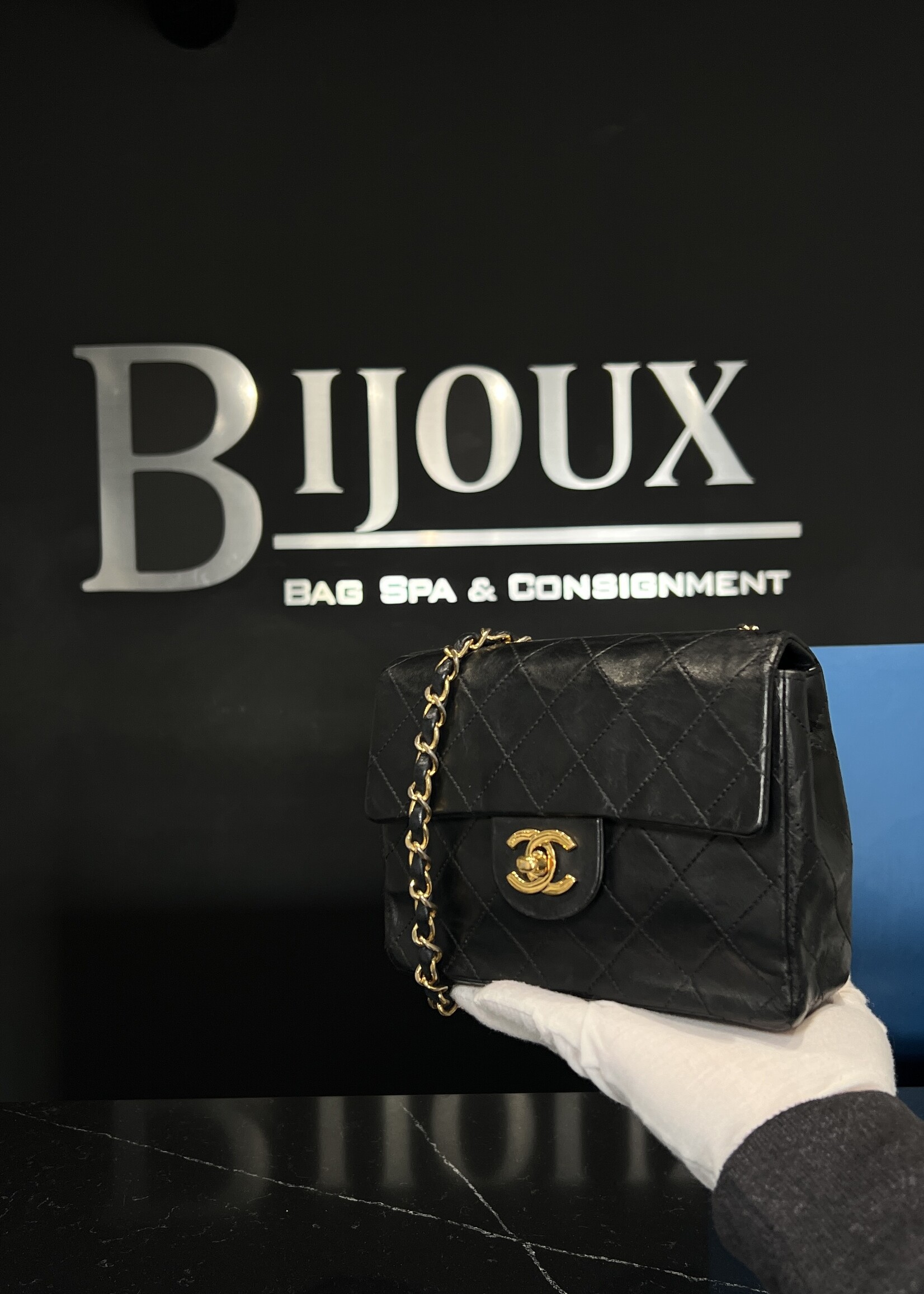 Chanel Chanel Black Mini Square Flap Bag