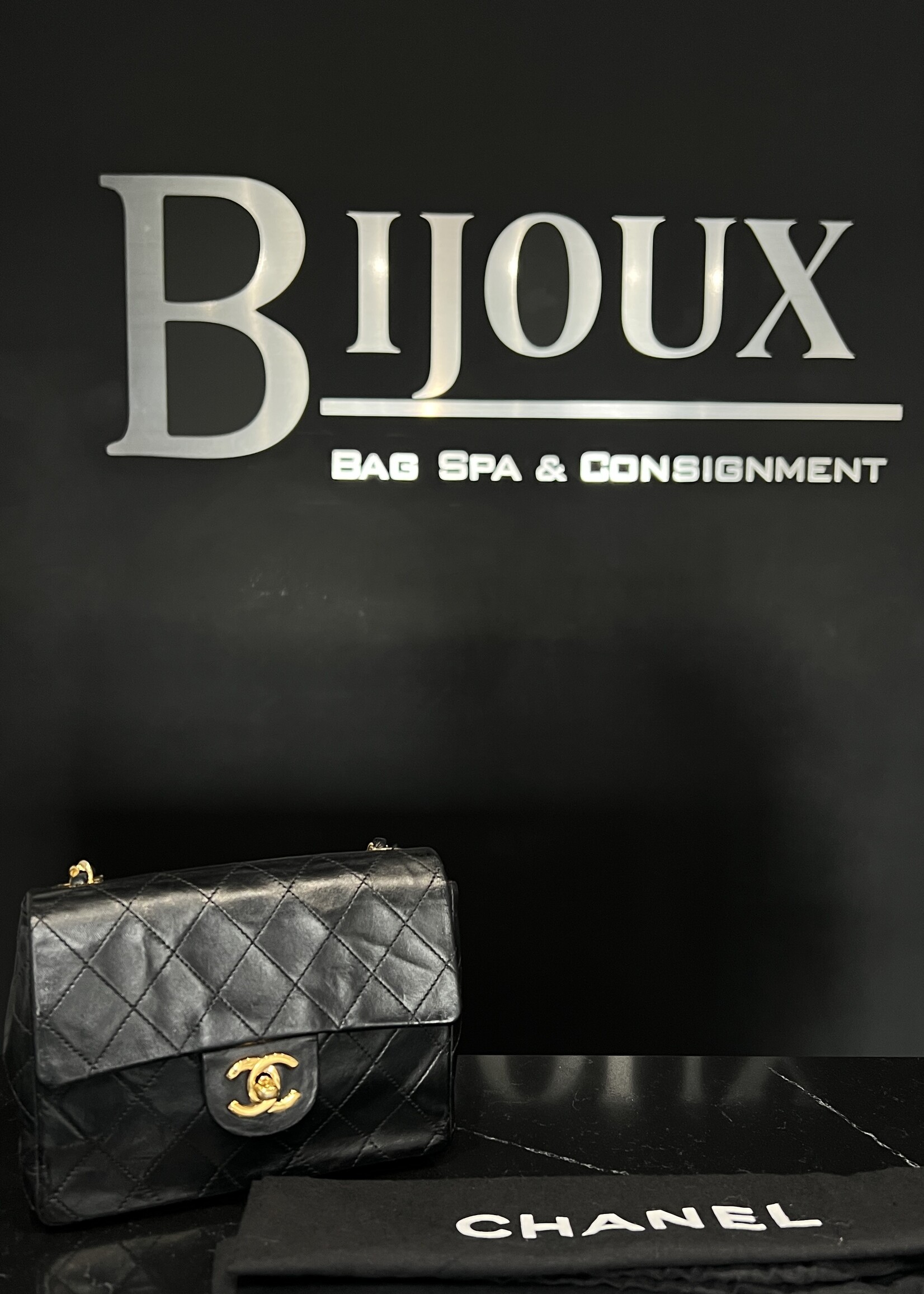 Chanel Chanel Black Mini Square Flap Bag