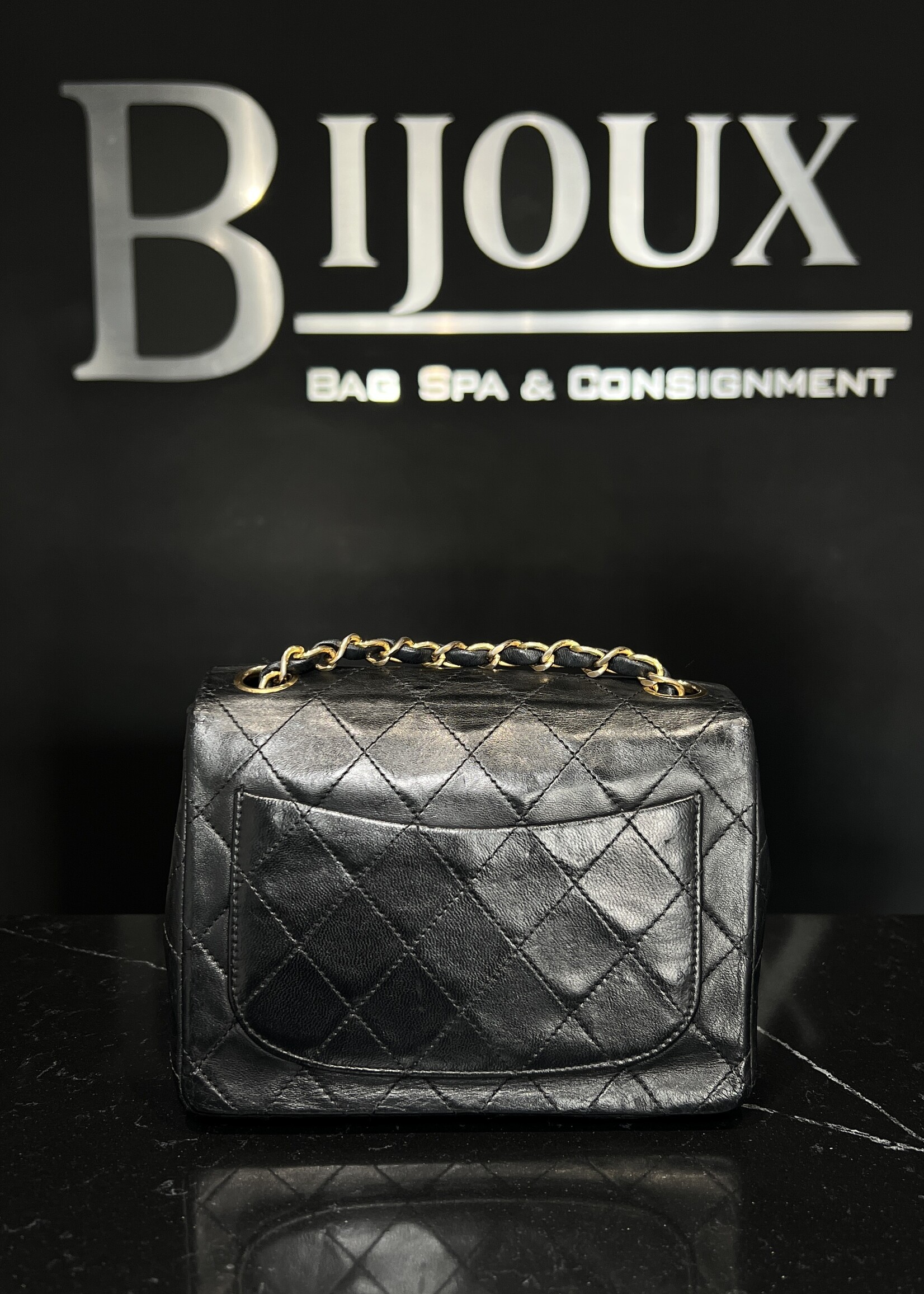 Chanel Chanel Black Mini Square Flap Bag