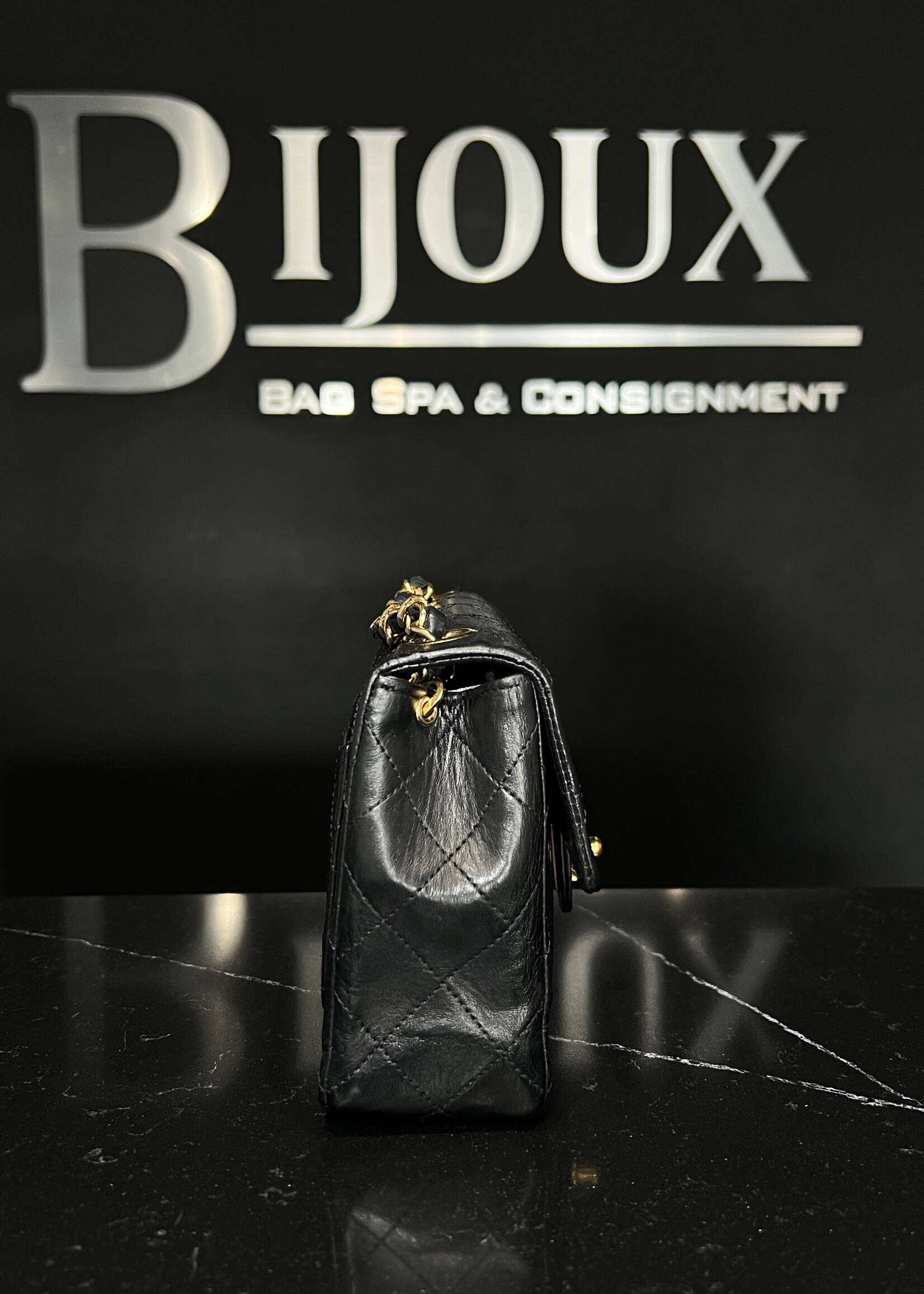 Chanel Chanel Black Mini Square Flap Bag