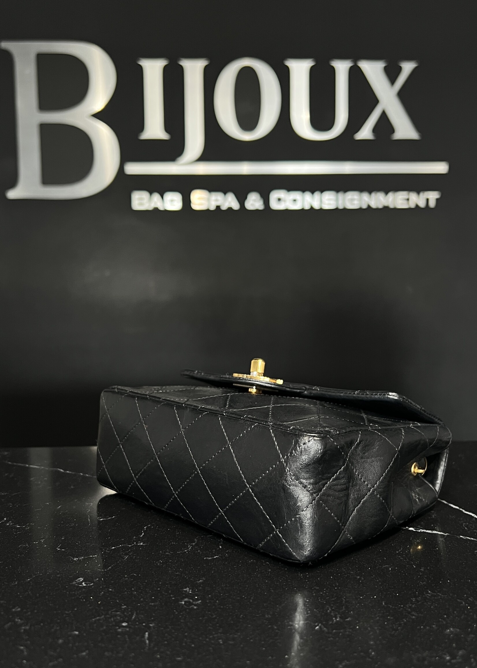 Chanel Chanel Black Mini Square Flap Bag