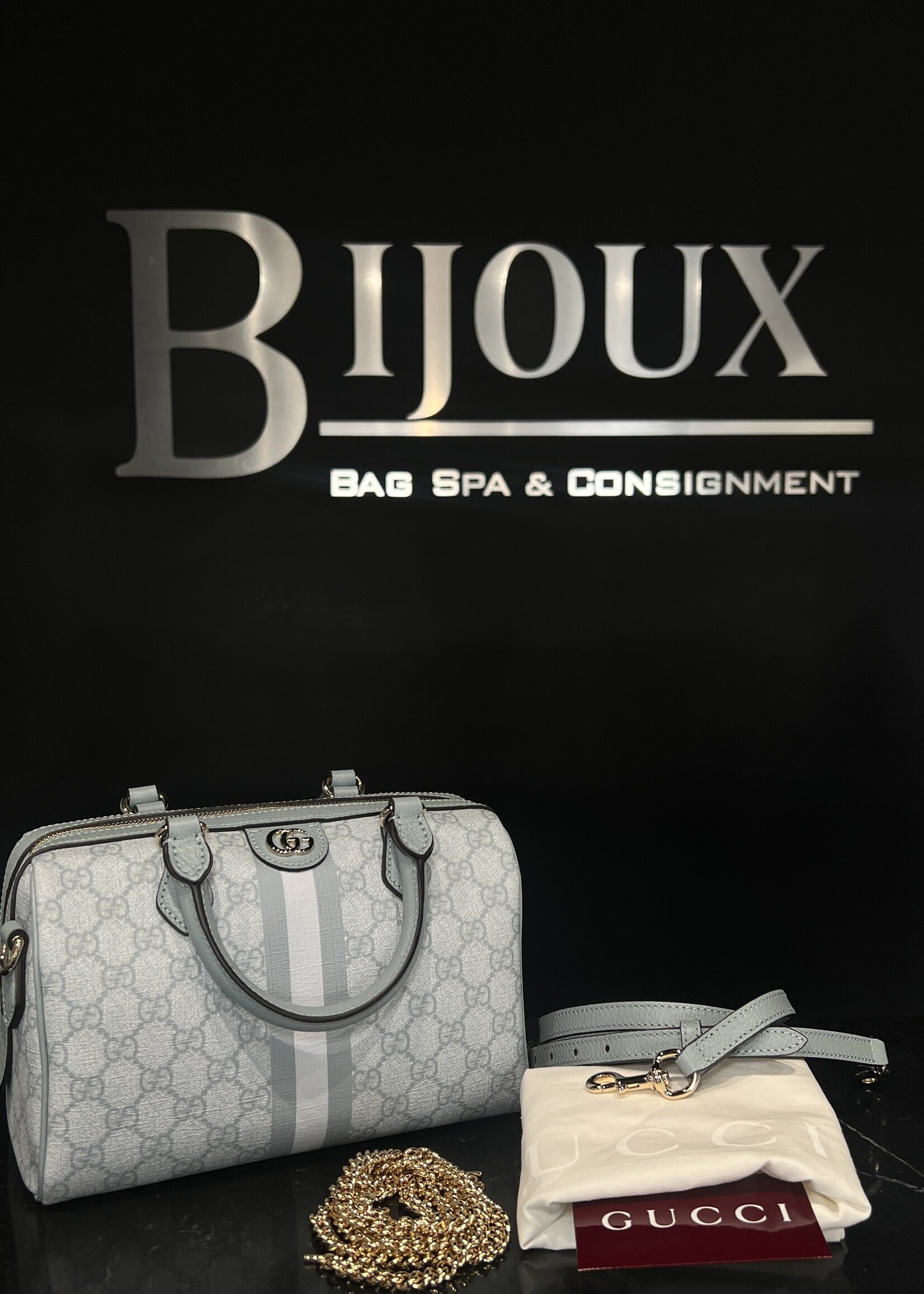 Gucci Gucci Mini Ophidia Top Handle Bowler