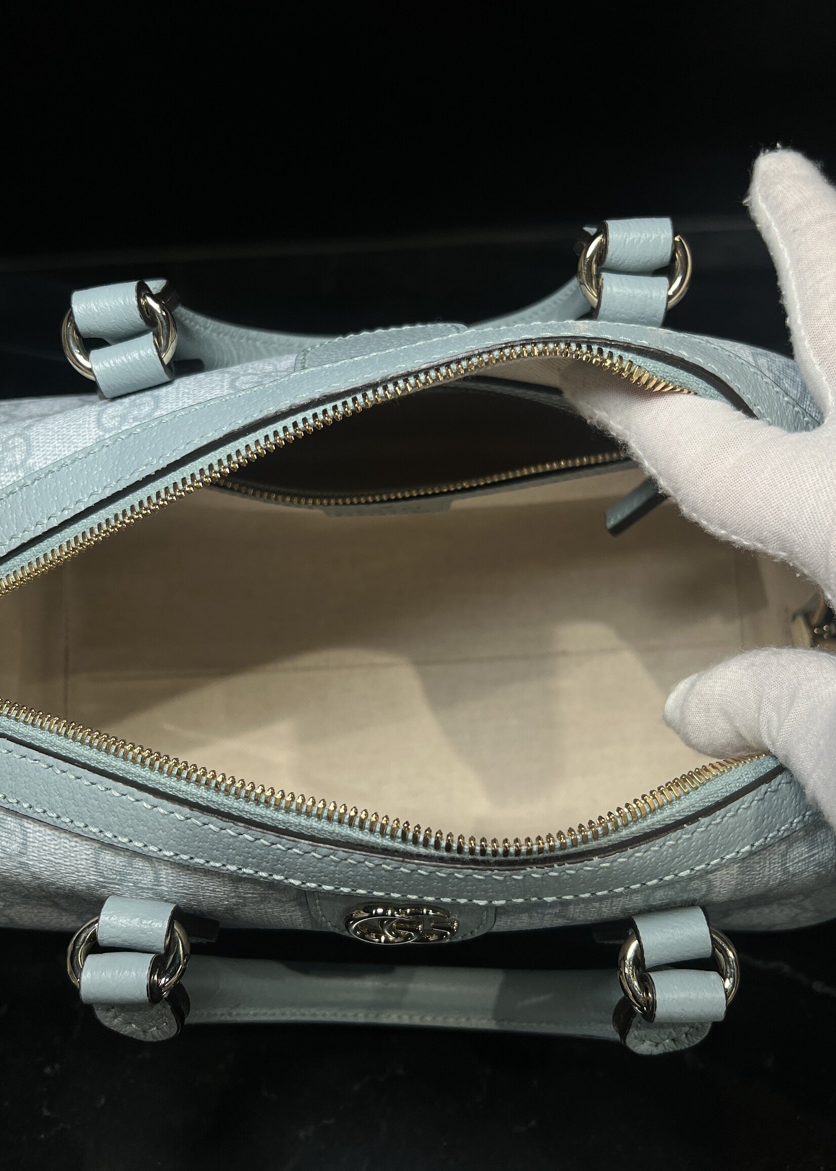 Gucci Gucci Mini Ophidia Top Handle Bowler