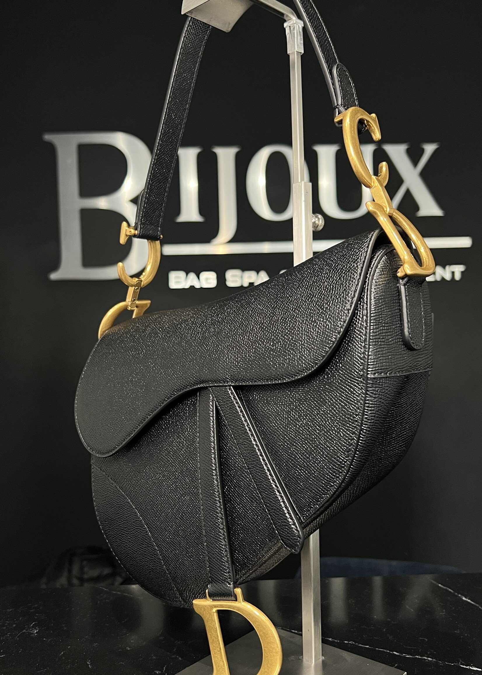 Christian Dior Christian Dior Saddle Black GHW