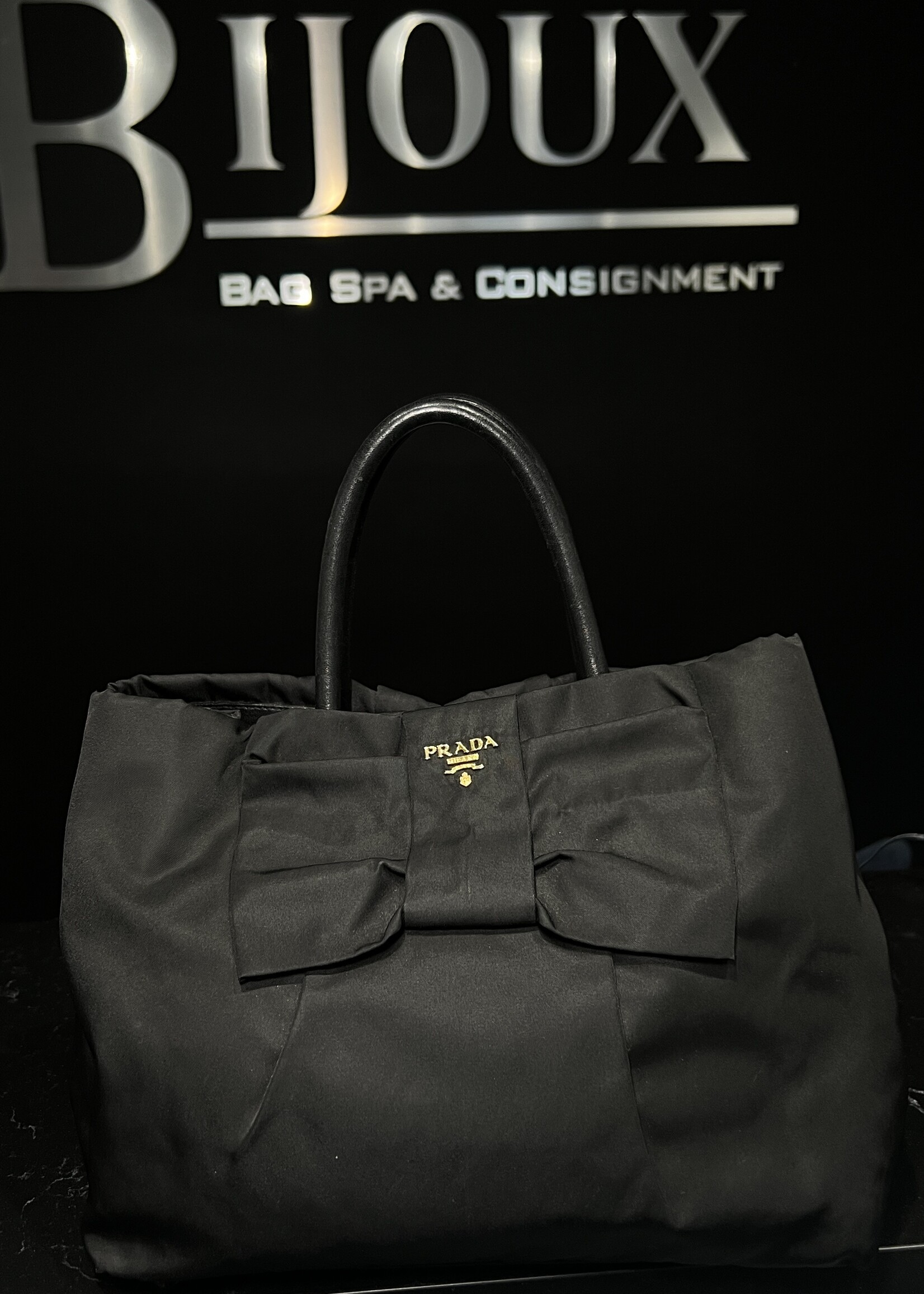 Prada SOLD - Prada Tessuto Fiocco Bow Tote