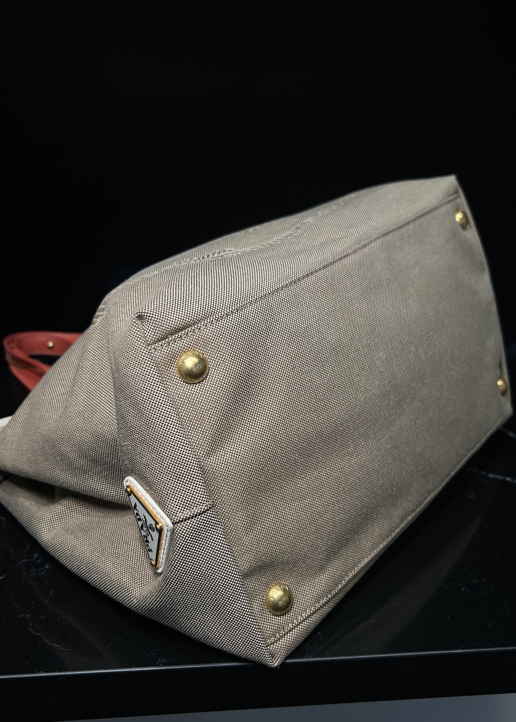 Prada Prada Logo Jacquard Tote Bag