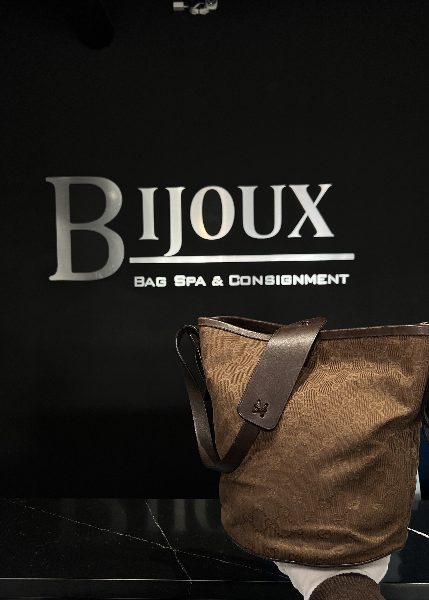 Gucci Gucci GG Canvas Bucket Shoulder Bag