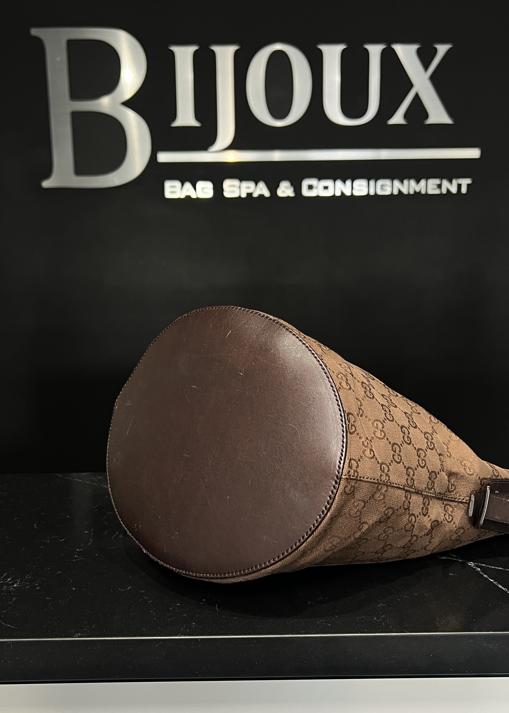 Gucci Gucci GG Canvas Bucket Shoulder Bag