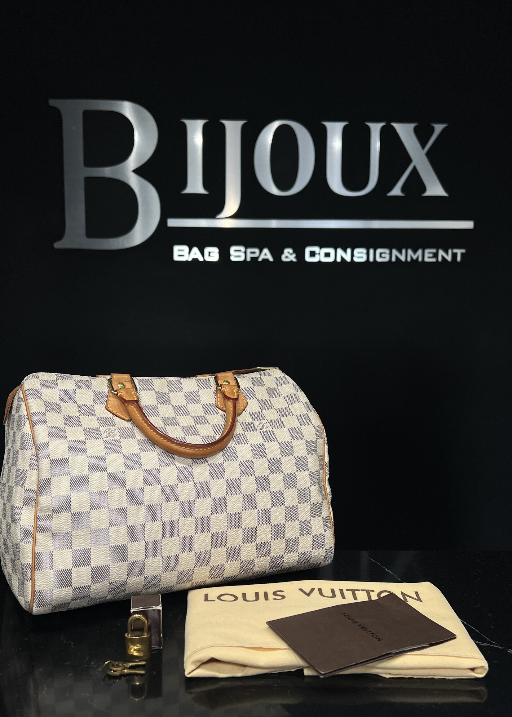 Louis Vuitton Louis Vuitton  Damier Azur Speedy 30