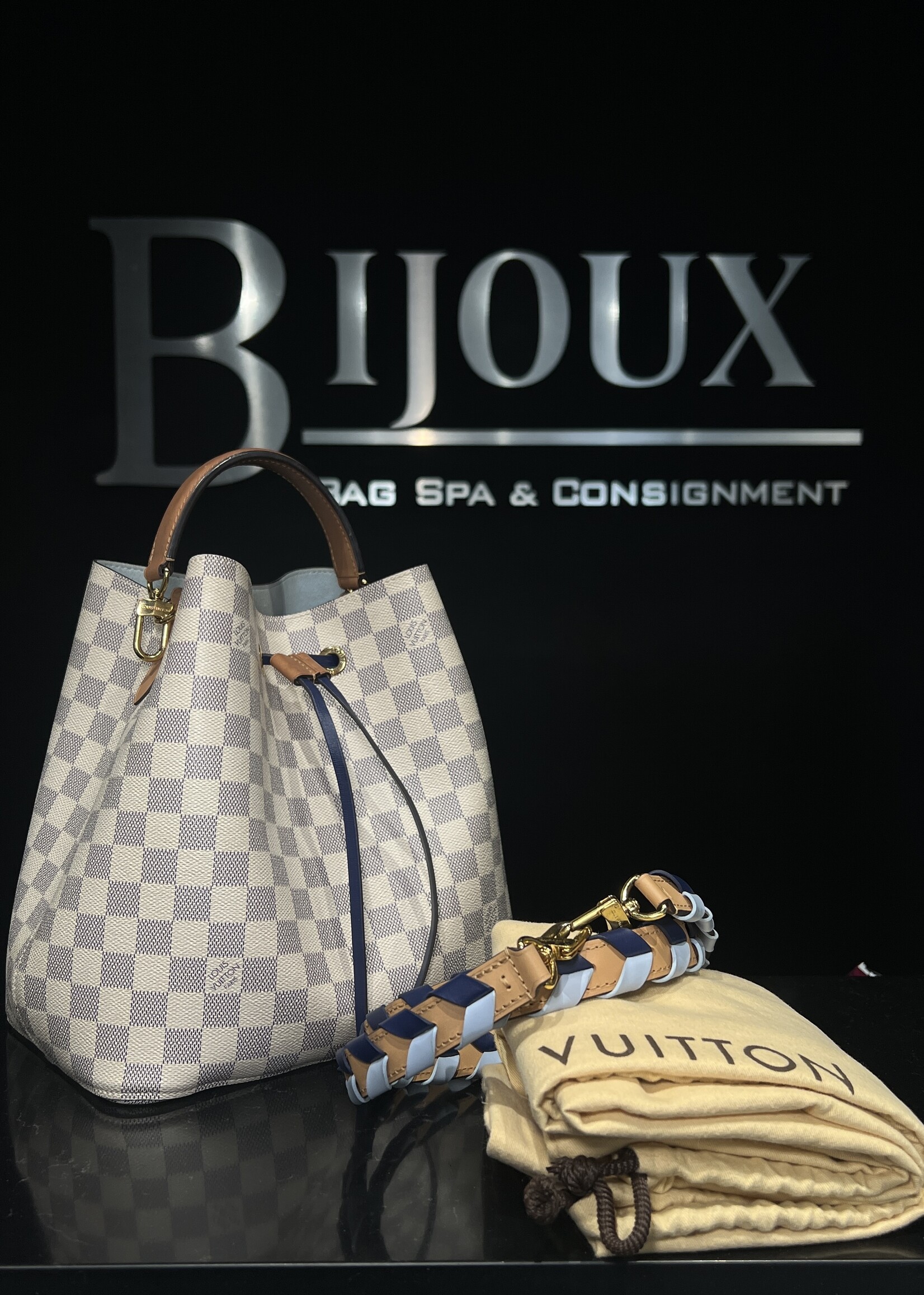 Louis Vuitton SOLD - Louis Vuitton Noe MM Azur