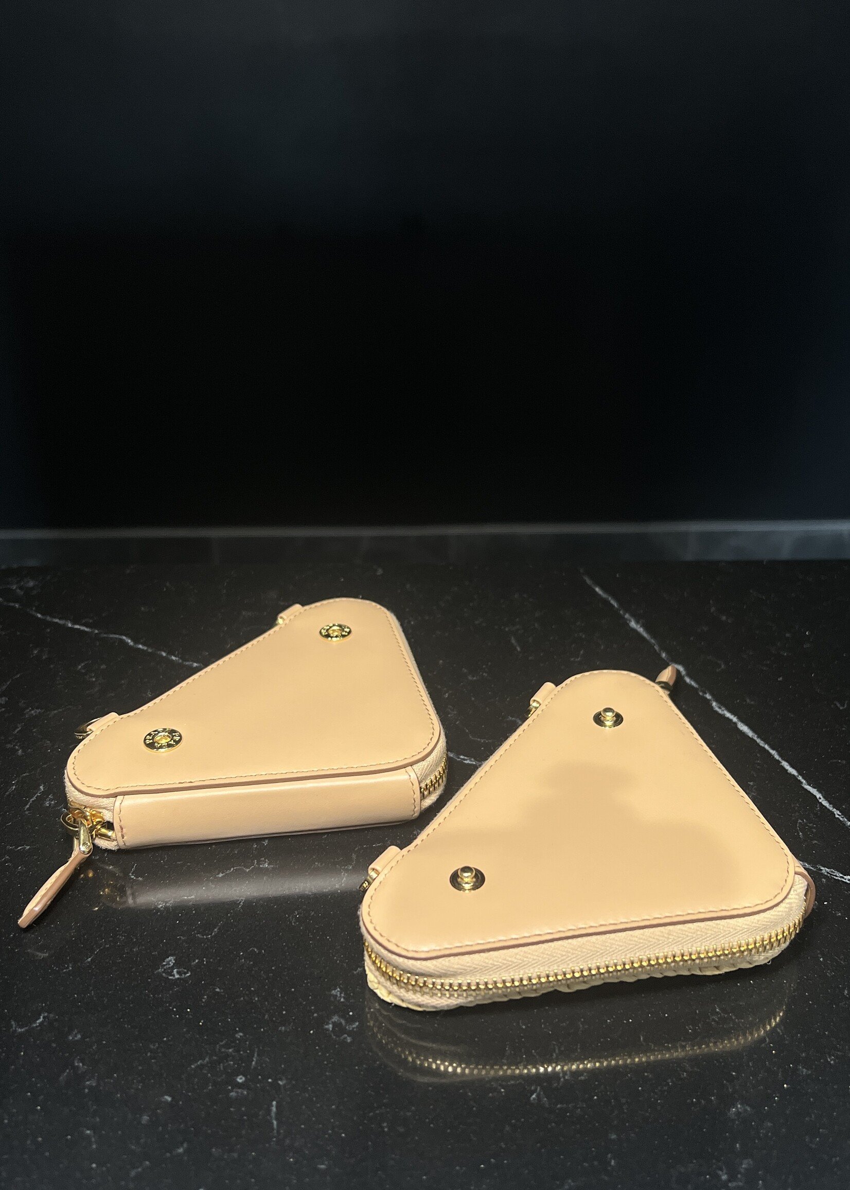 Prada Prada Raffia Triangle Mini Crossbody