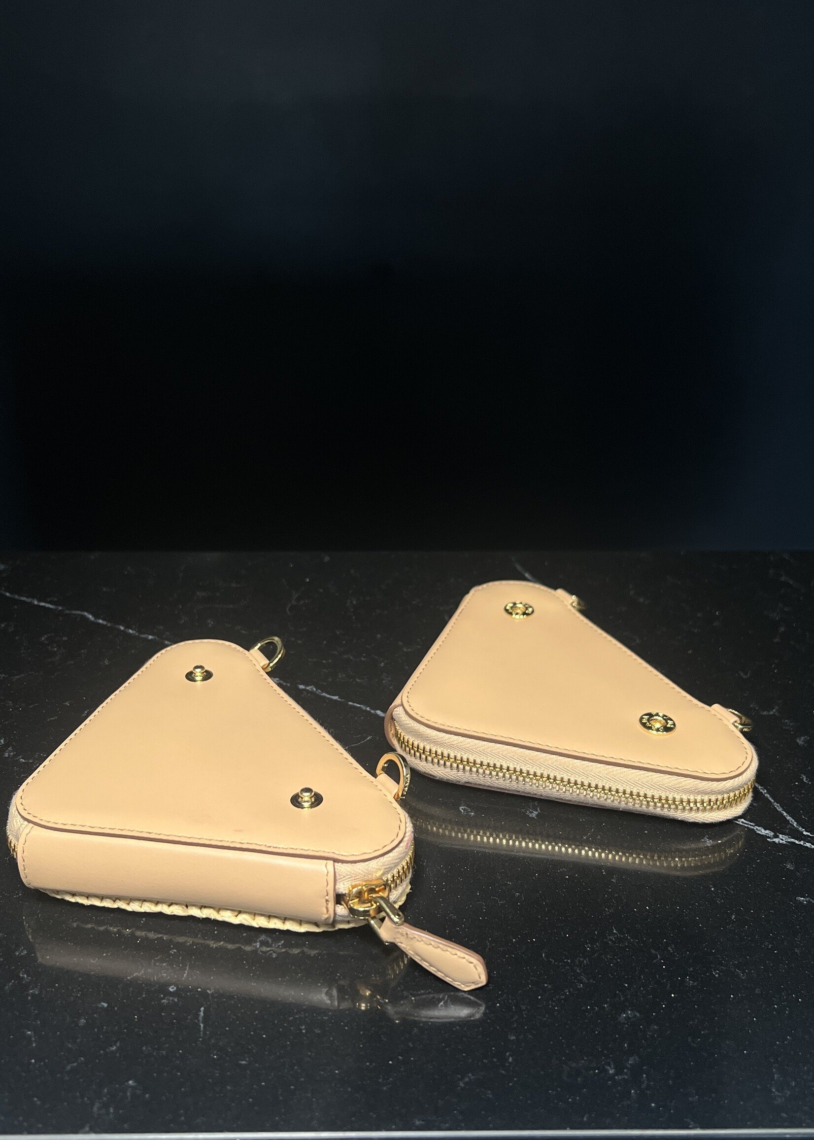 Prada Prada Raffia Triangle Mini Crossbody