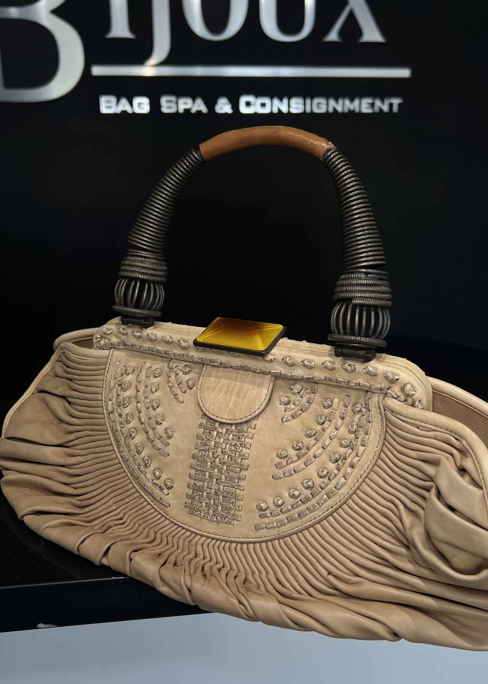 Christian Dior Christian Dior Plisse Frame Bag