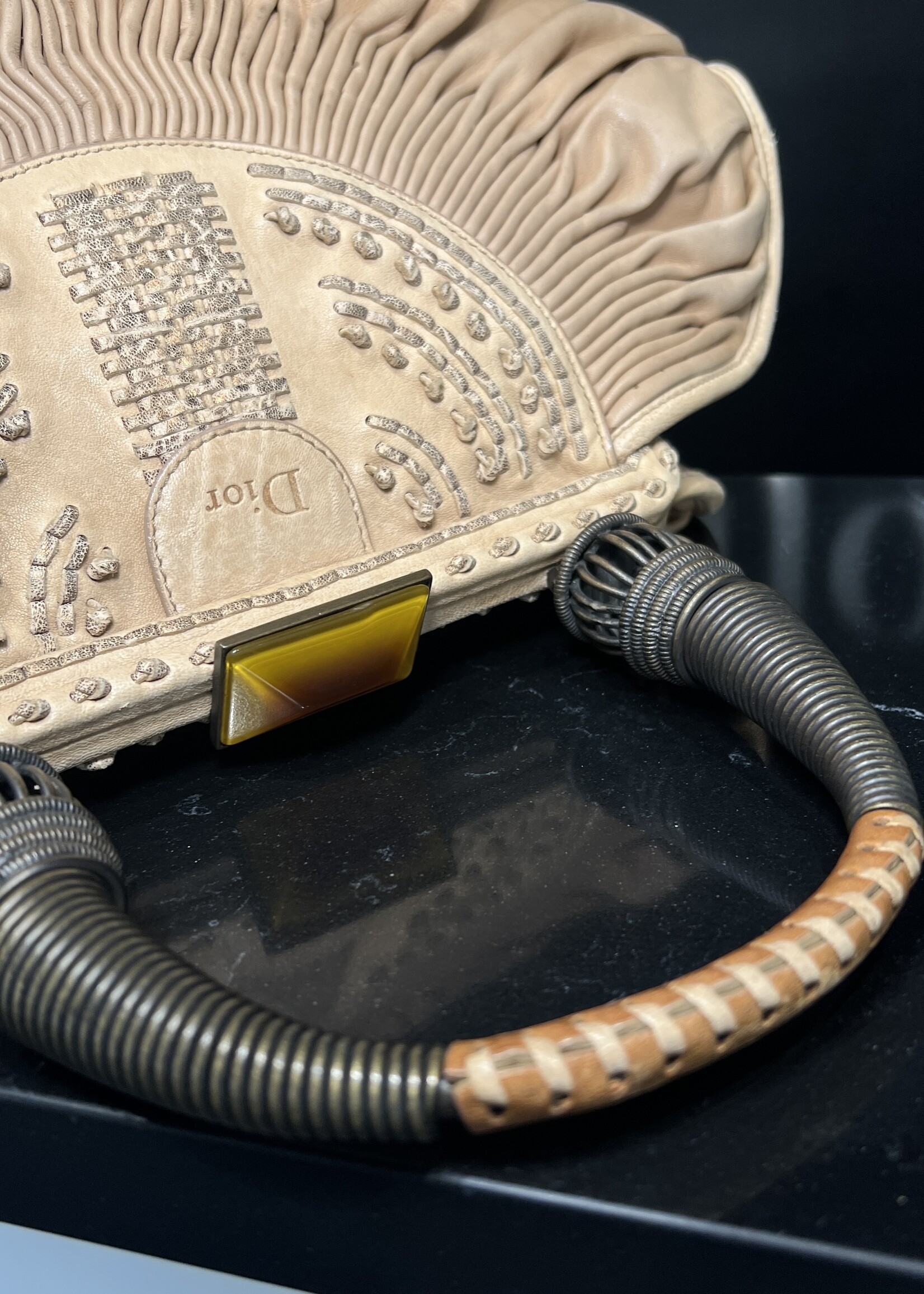 Christian Dior Christian Dior Plisse Frame Bag