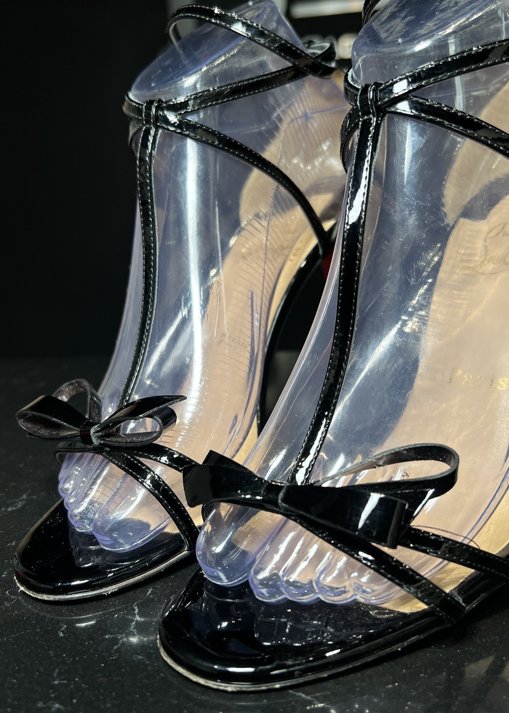 Christian Louboutin SOLD- Christian Louboutin Blakissima Patent Heel 38