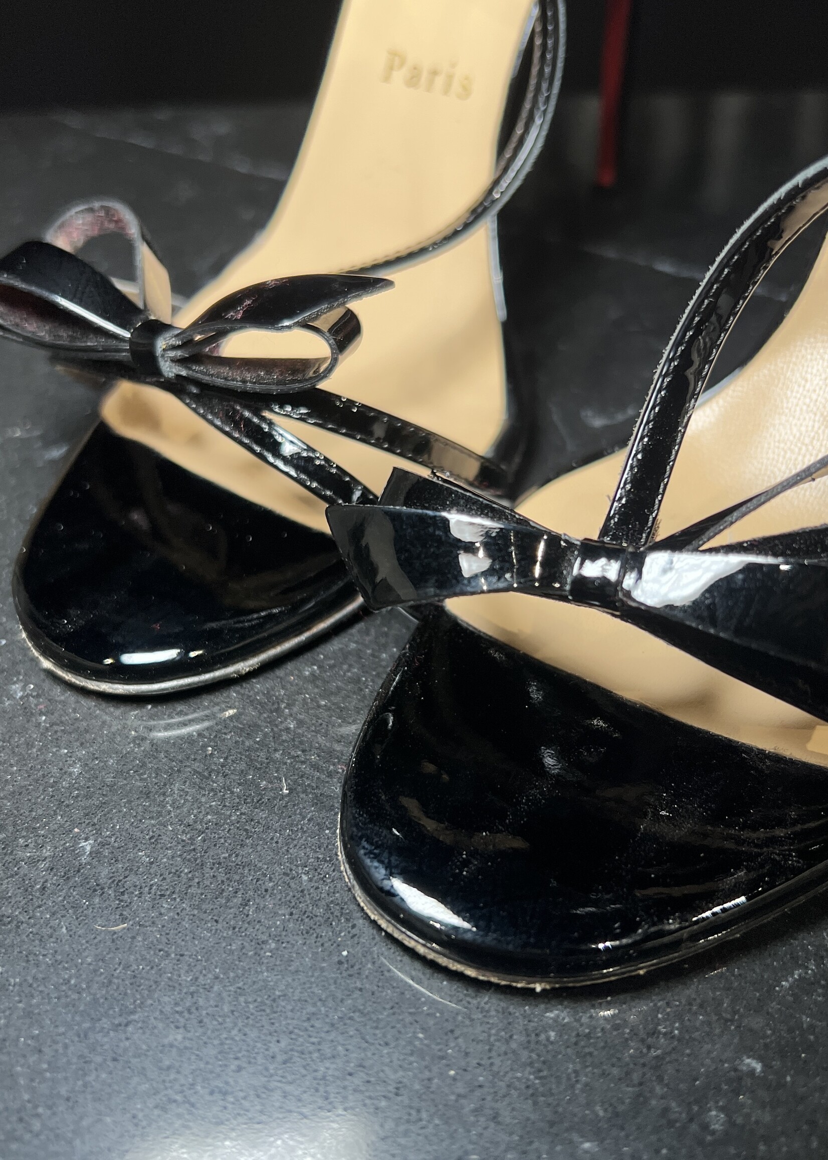 Christian Louboutin SOLD- Christian Louboutin Blakissima Patent Heel 38