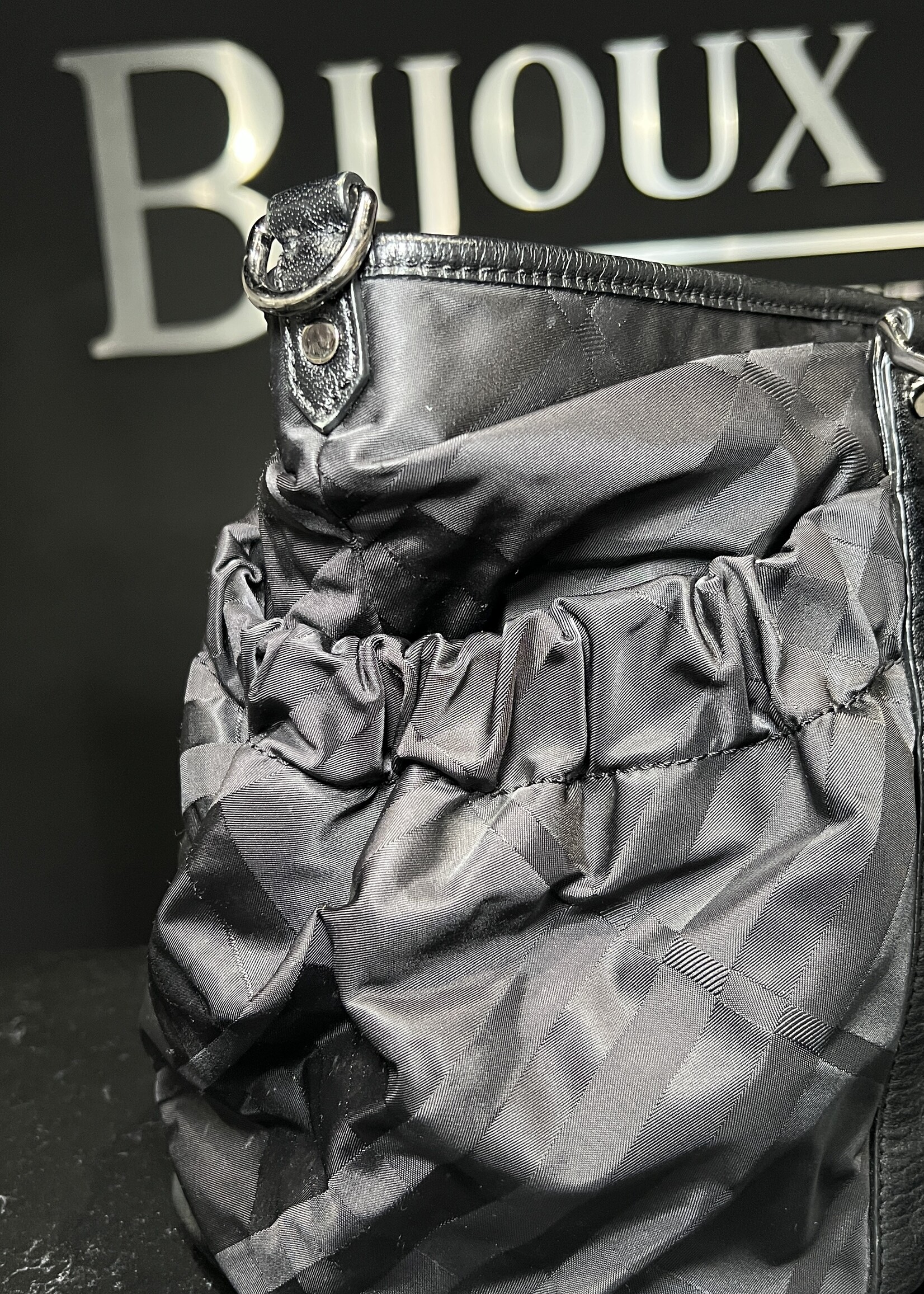 Burberry Burberry Leather Trimmed Nylon Diaper Bag