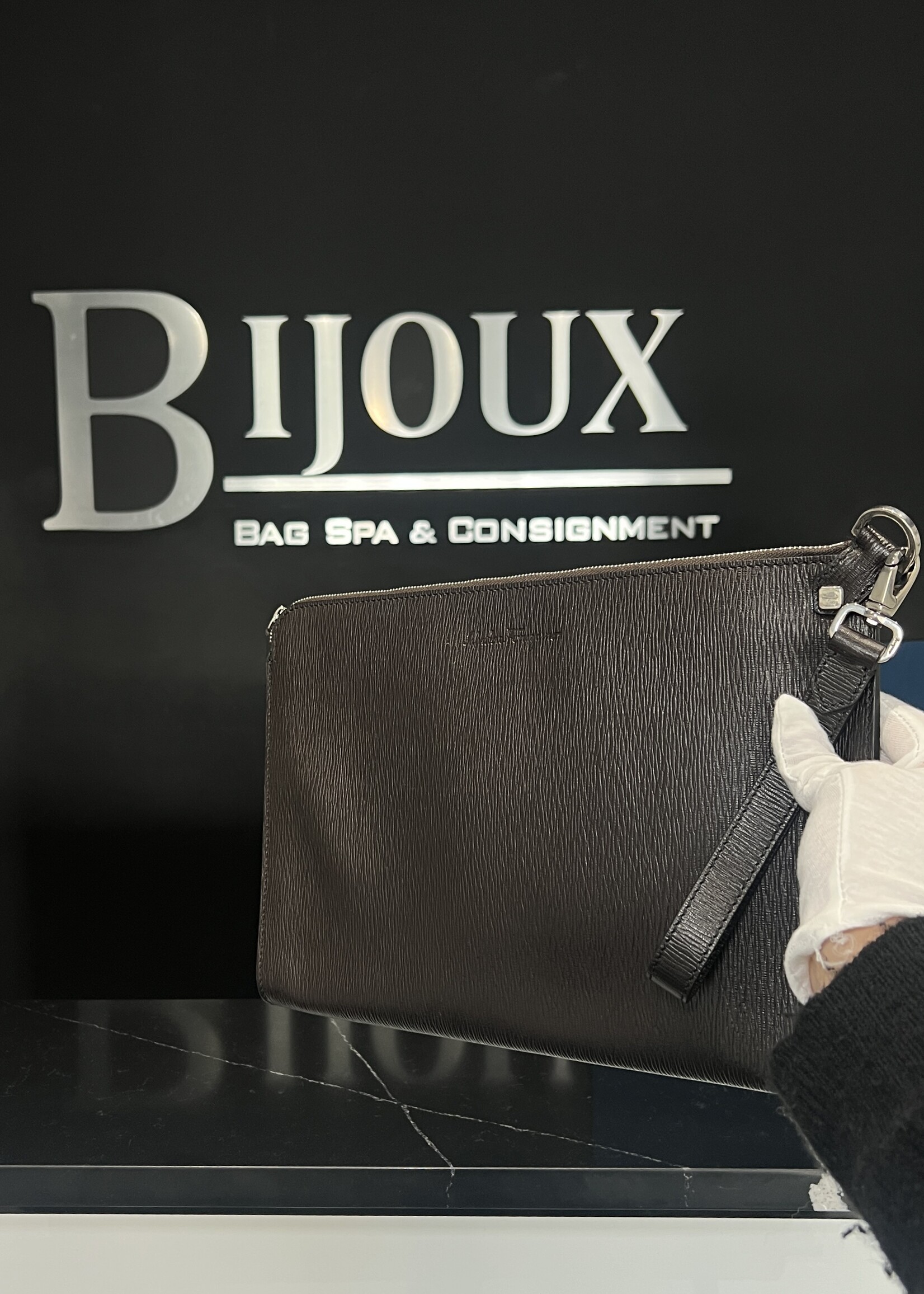 Salvatore Ferragamo Salvatore Ferragamo Leather Pouch