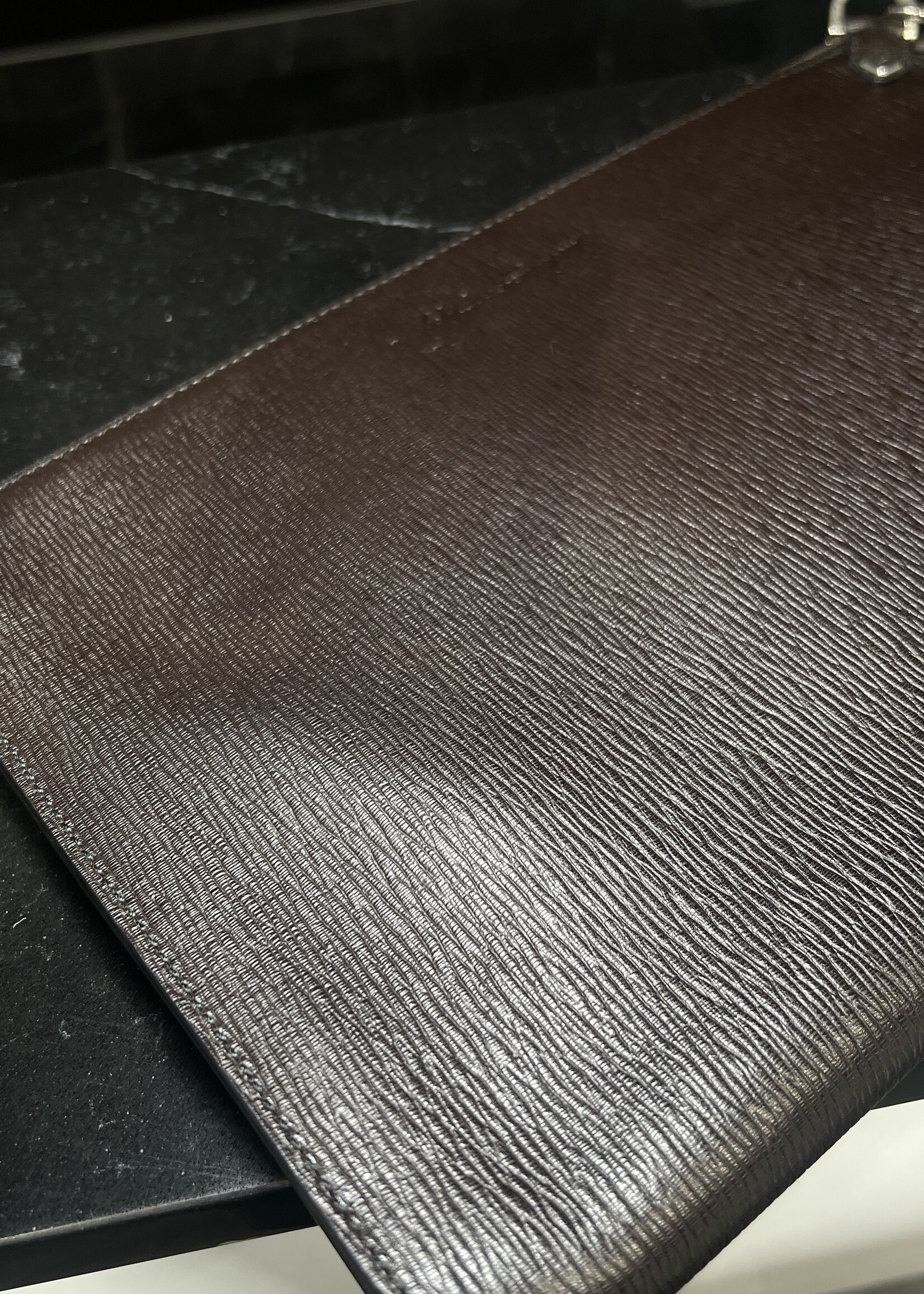 Salvatore Ferragamo SOLD- Salvatore Ferragamo Leather Pouch