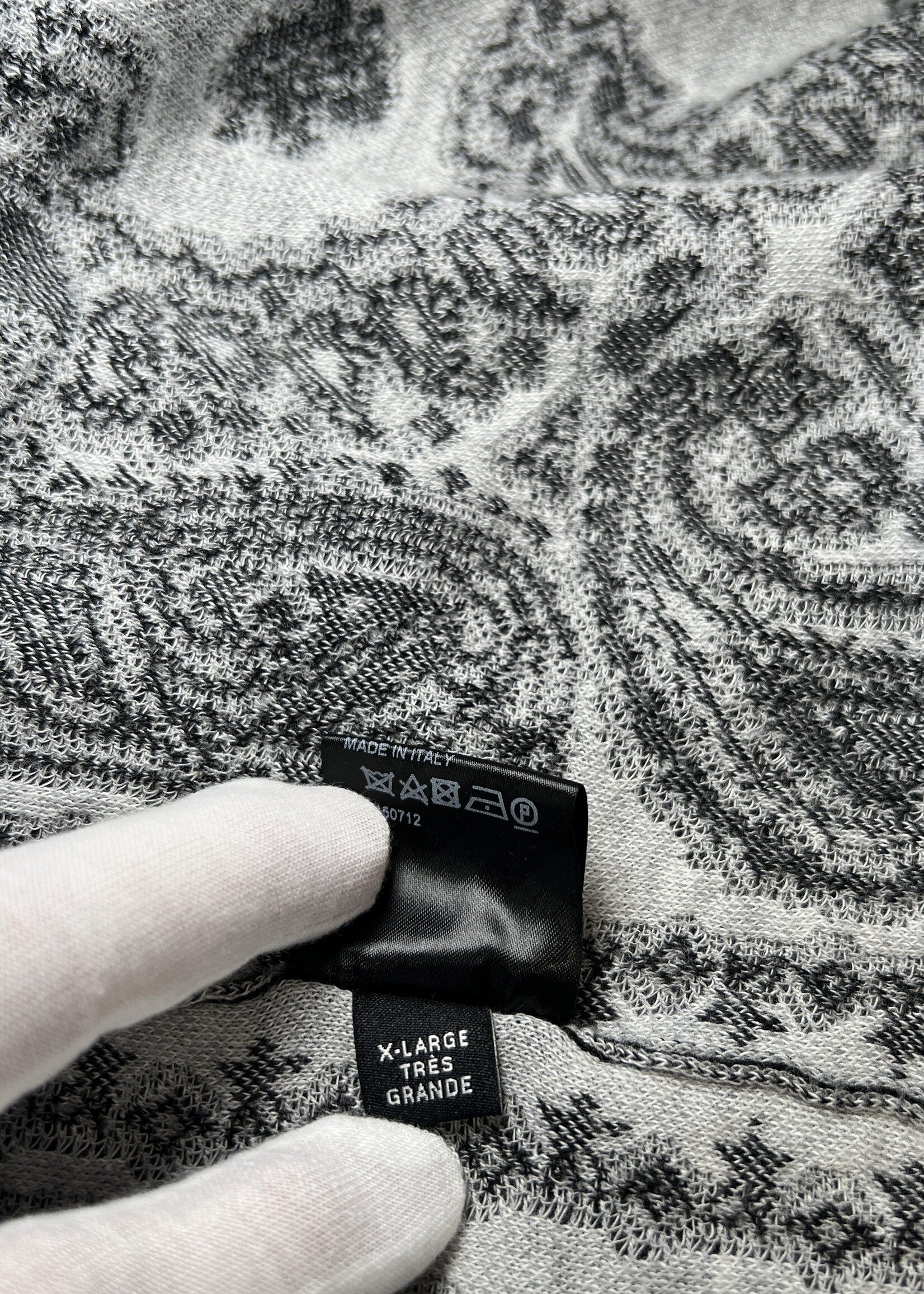Amiri Bandana Button Down Black - XL