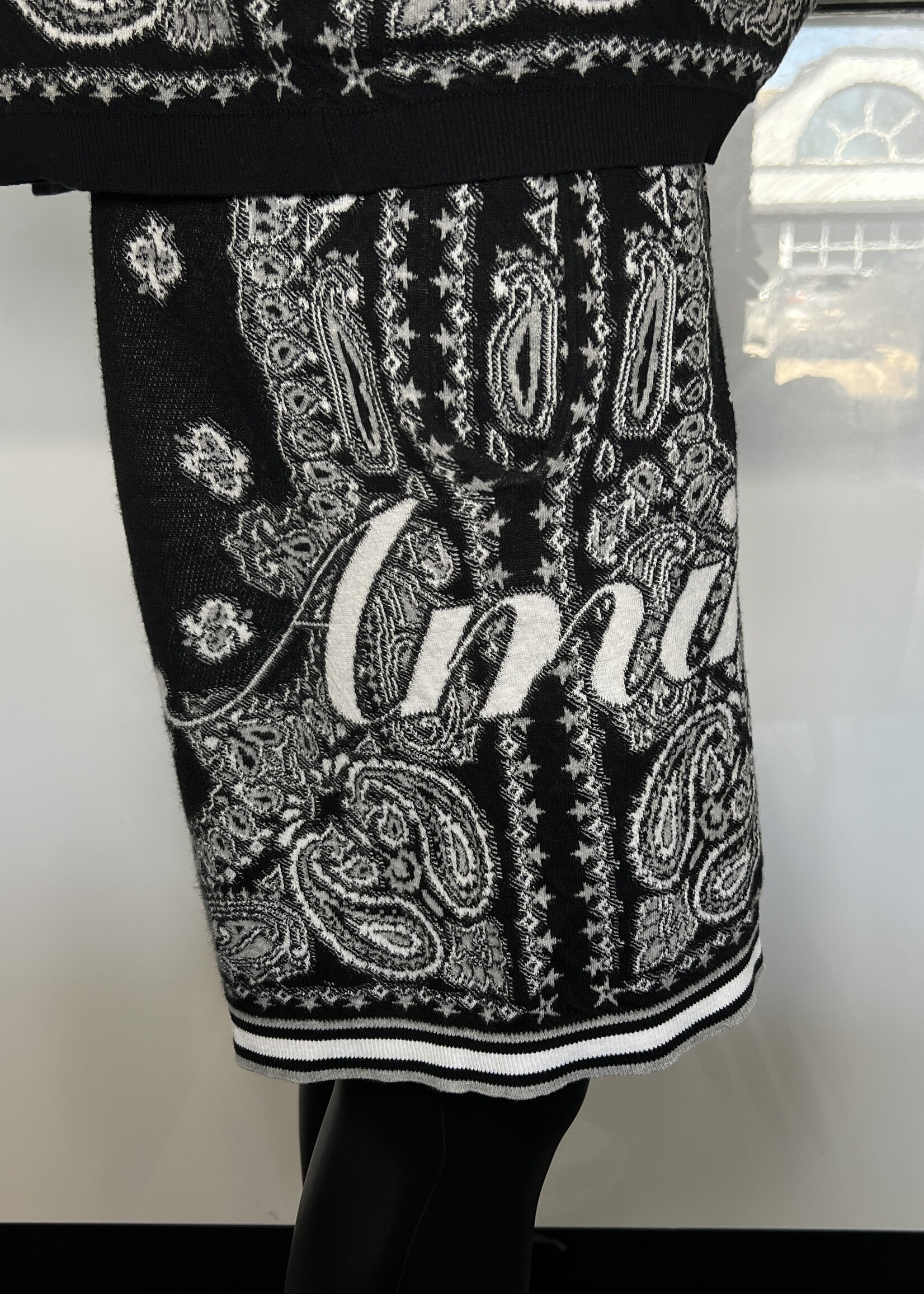 Amiri Bandana Black Shorts- UK 32/ Small