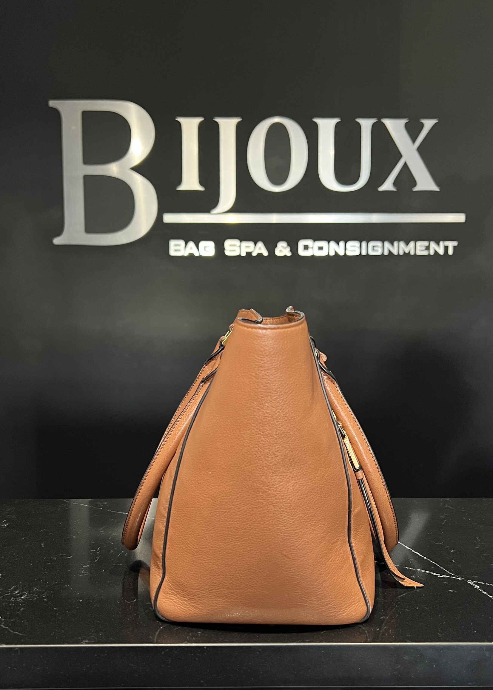 Prada Prada Glace Leather Tote