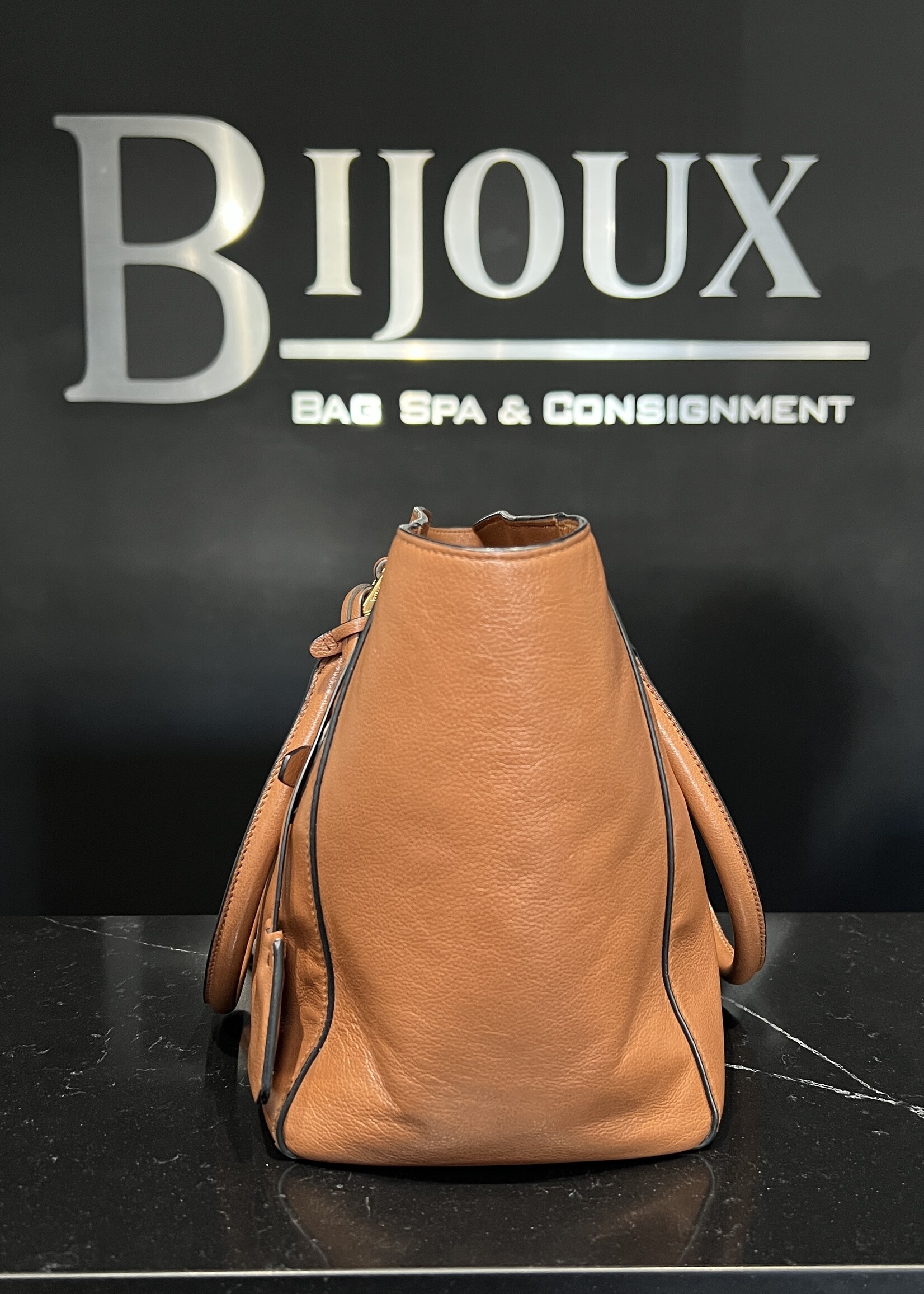 Prada Prada Glace Leather Tote