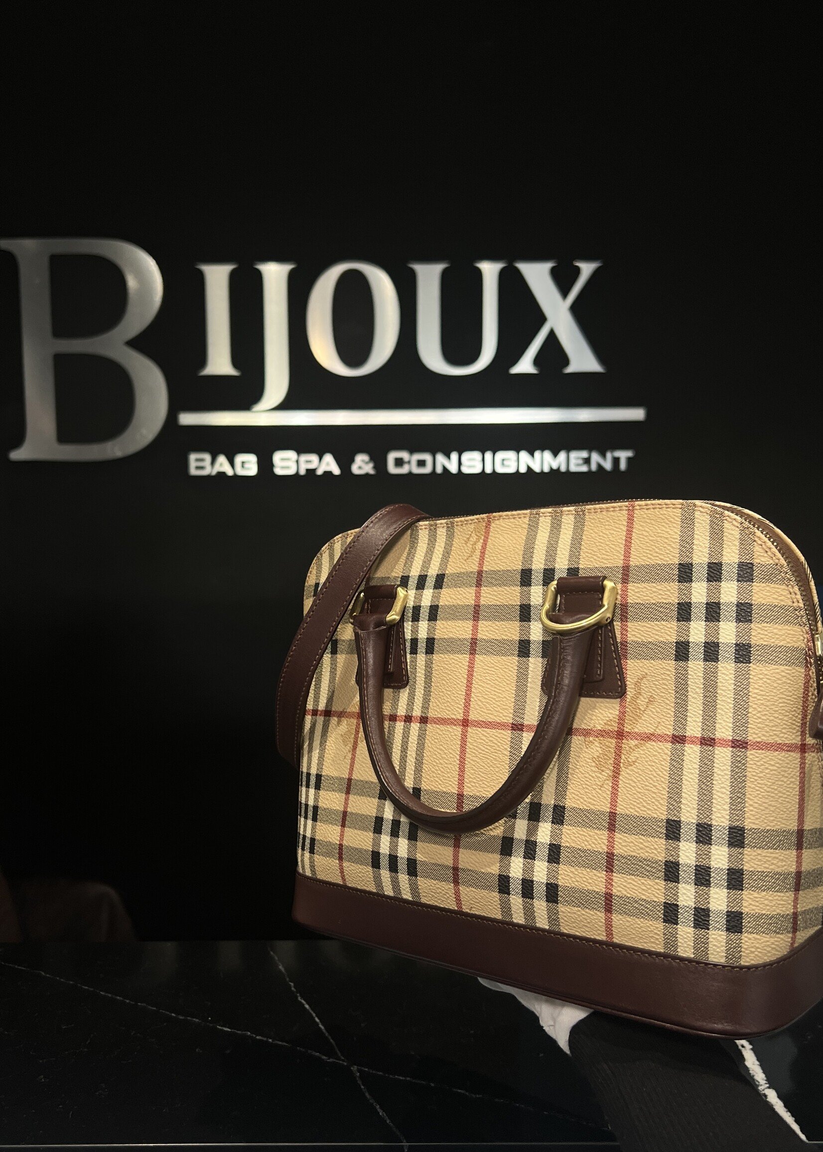 Burberry SOLD- Burberry Haymarket Check Picadilly Bowler