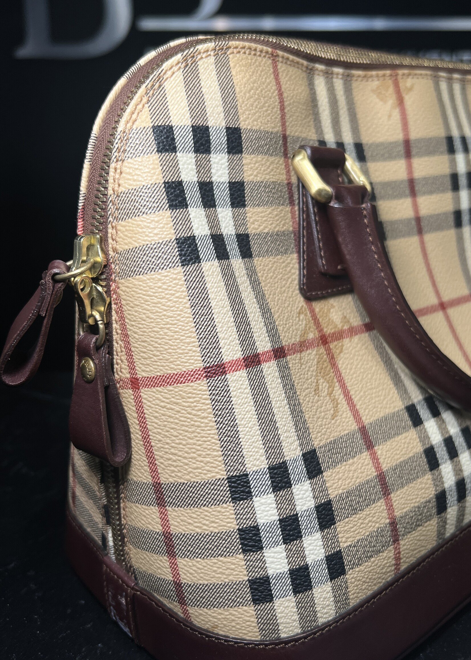 Burberry SOLD- Burberry Haymarket Check Picadilly Bowler