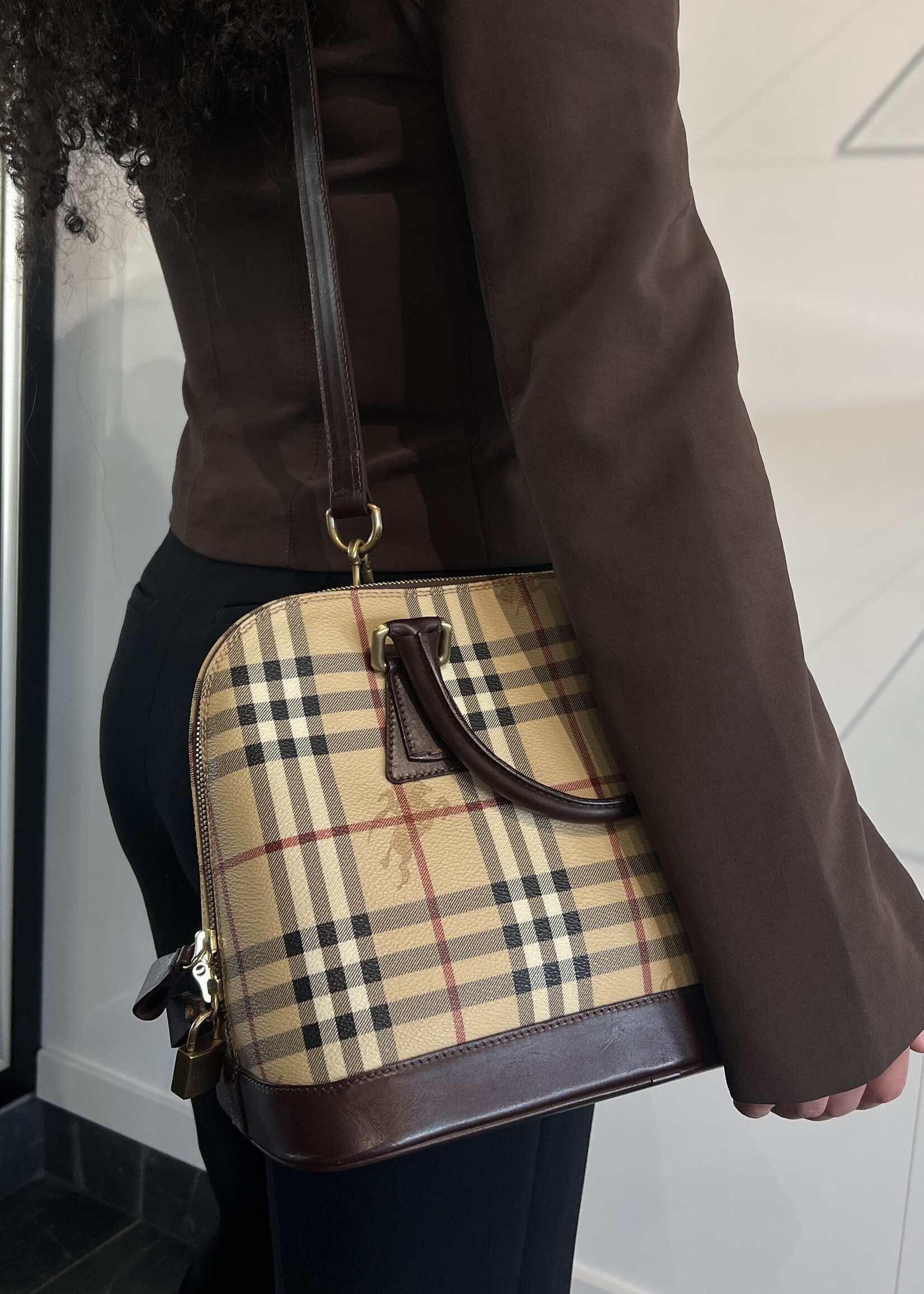 Burberry SOLD- Burberry Haymarket Check Picadilly Bowler