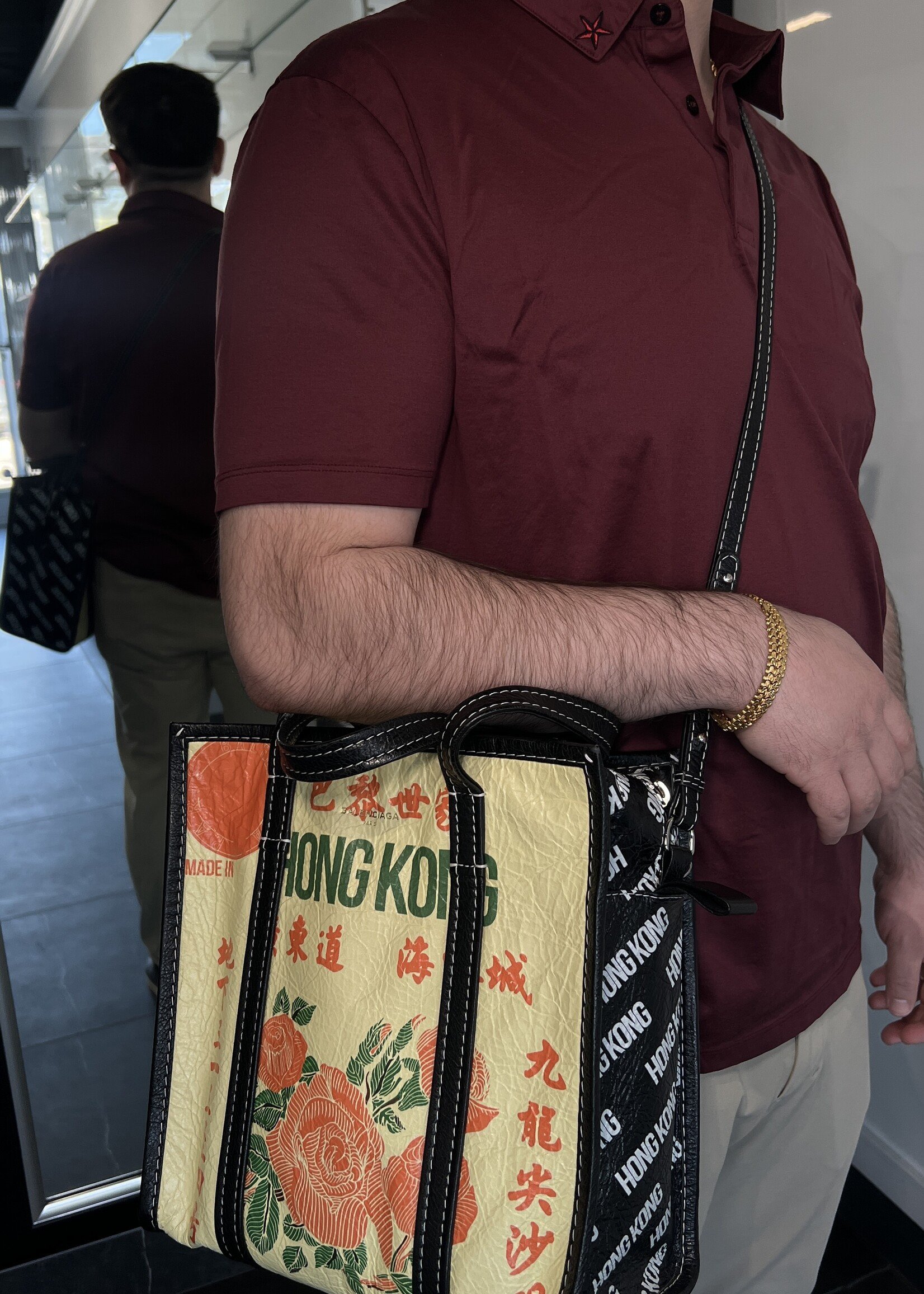 Balenciaga Balenciaga Bazar Hong Kong Leather Shopper Tote