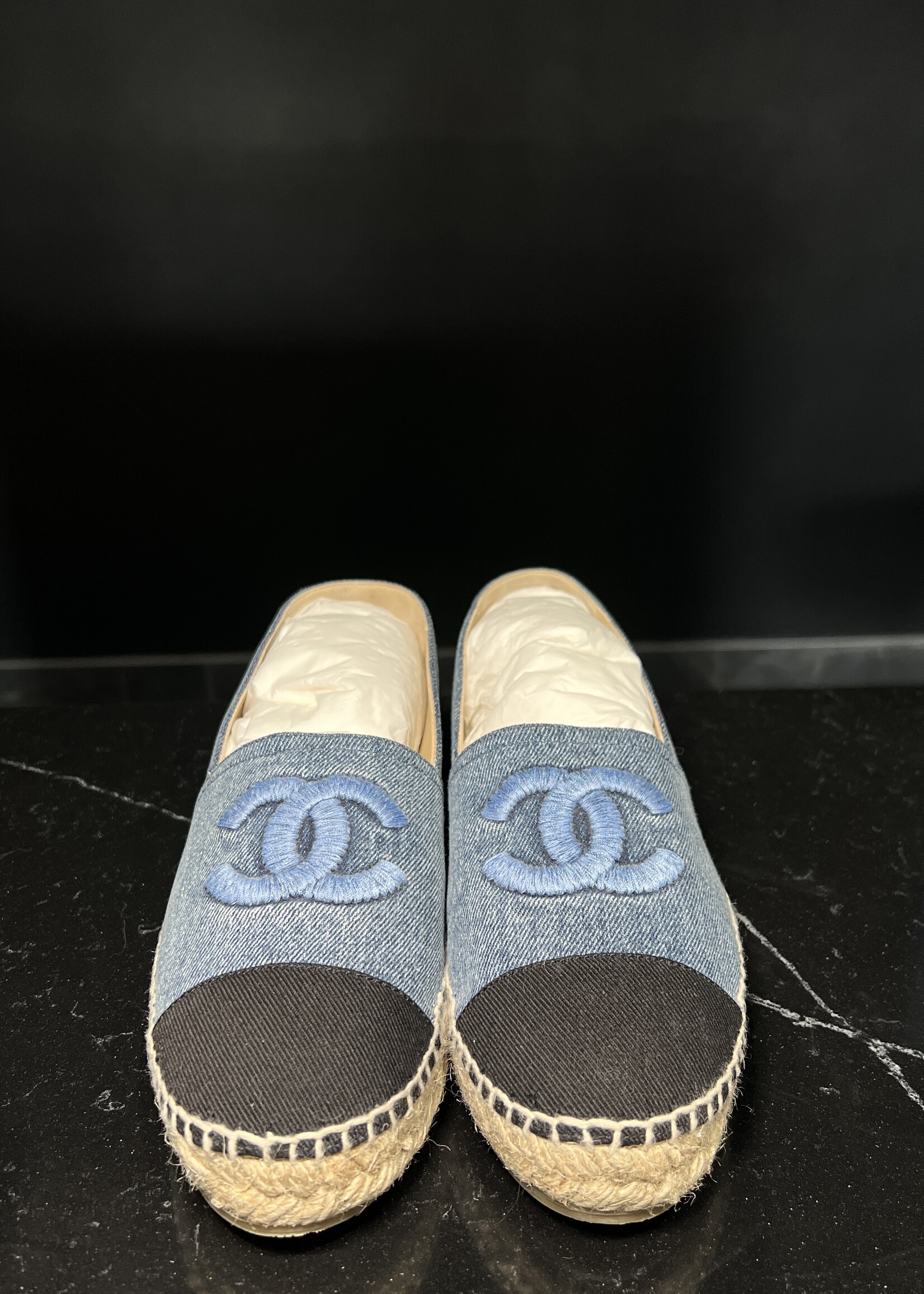 Chanel Chanel Denim Espadrilles 39