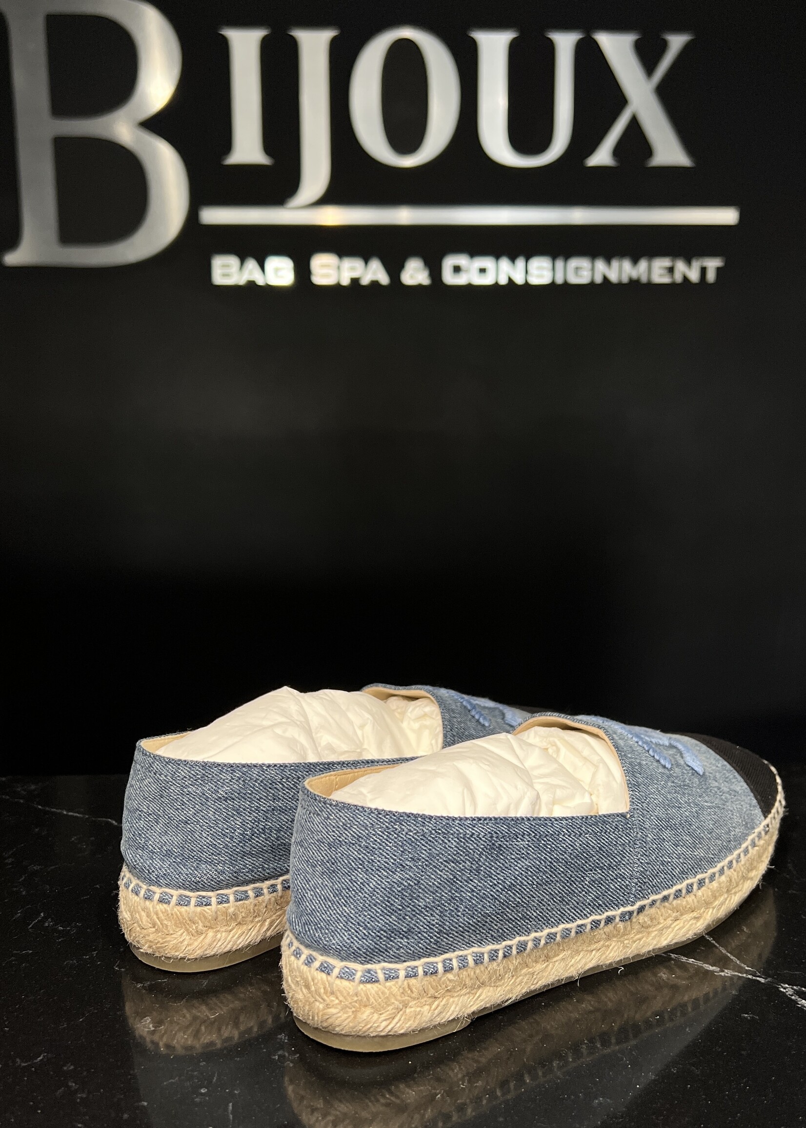 Chanel Chanel Denim Espadrilles 39