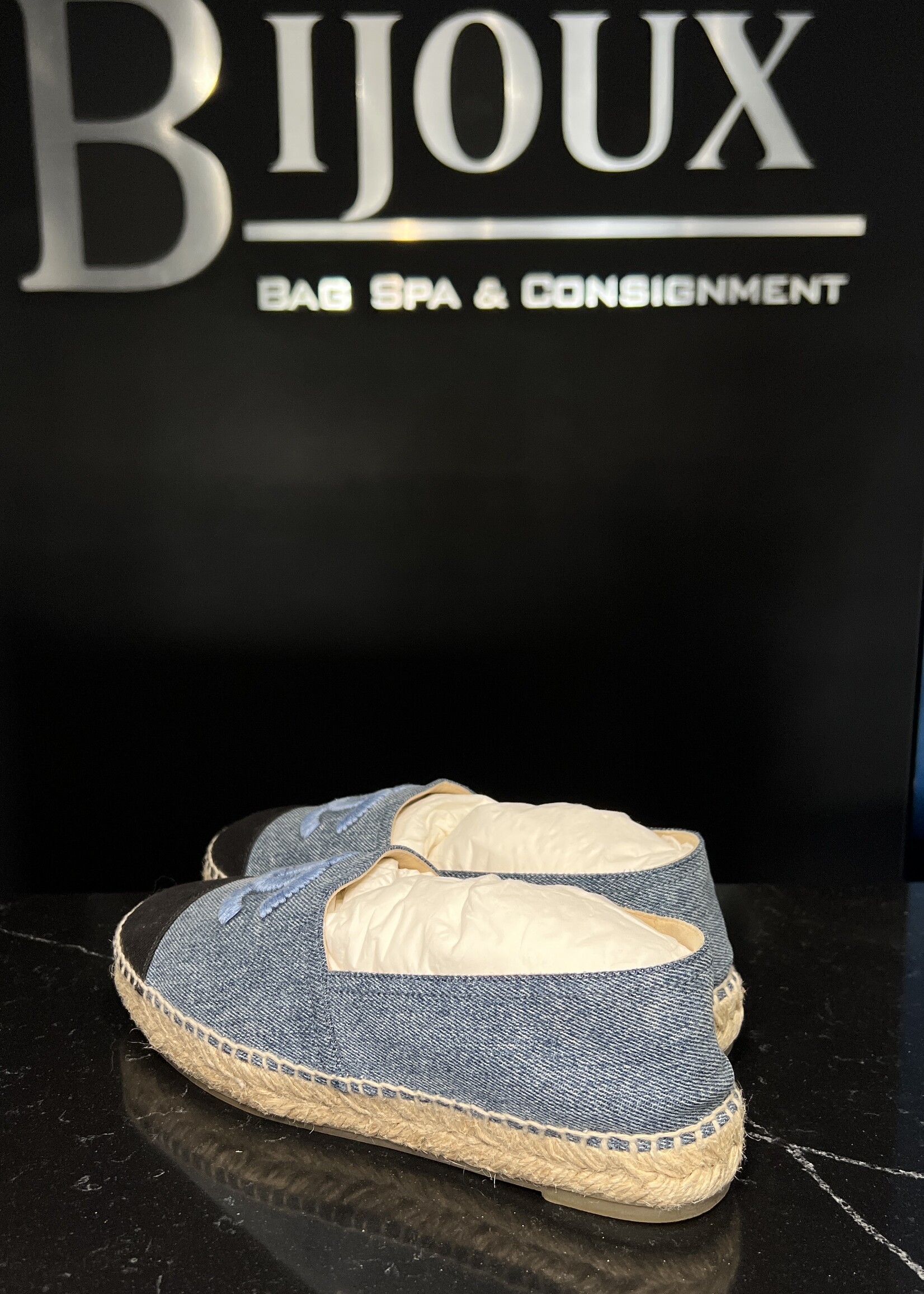Chanel Chanel Denim Espadrilles 39