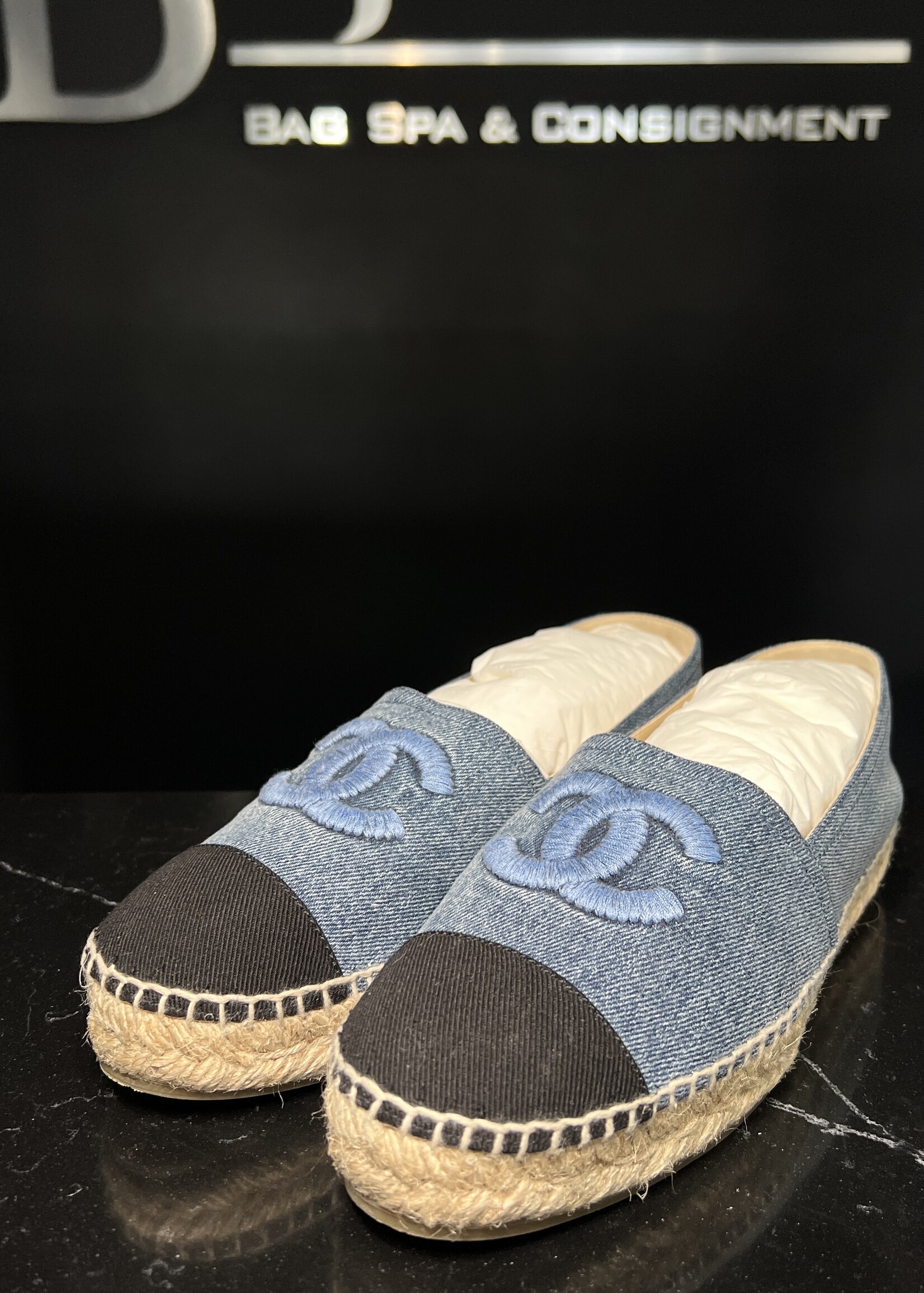 Chanel Chanel Denim Espadrilles 39
