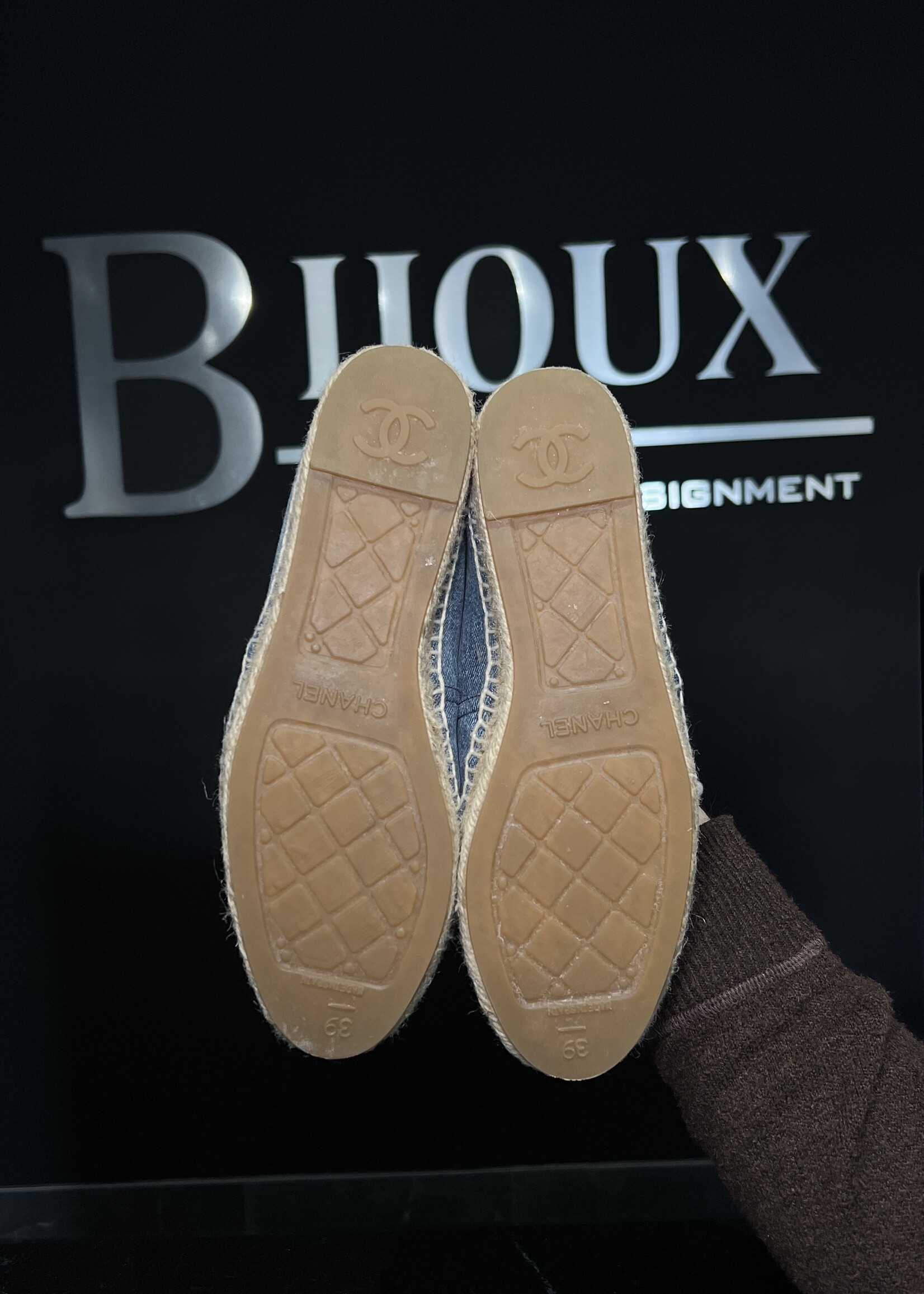 Chanel Chanel Denim Espadrilles 39