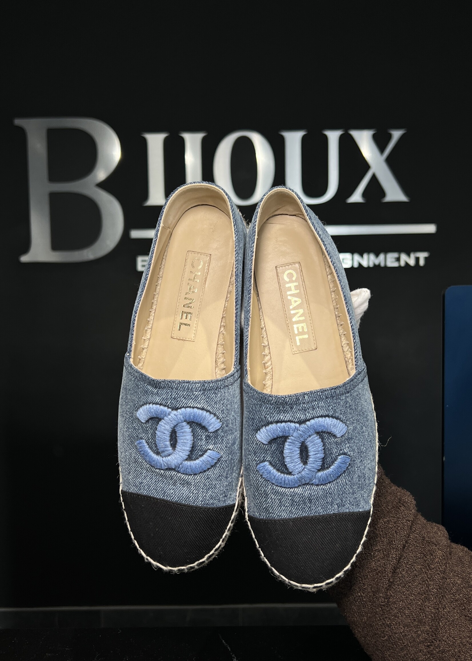 Chanel Chanel Denim Espadrilles 39