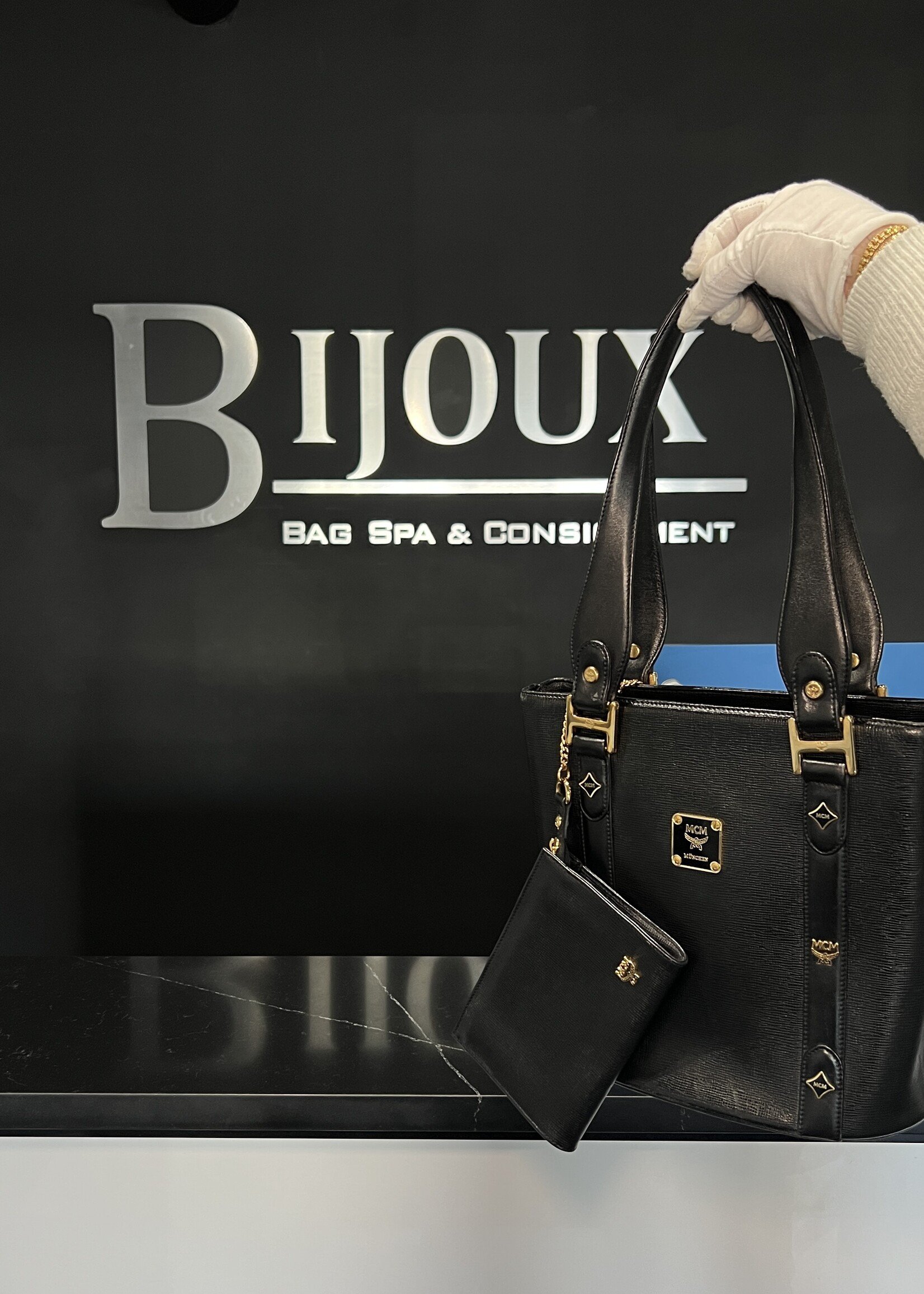 MCM MCM Small Vintage Tote Black Bag