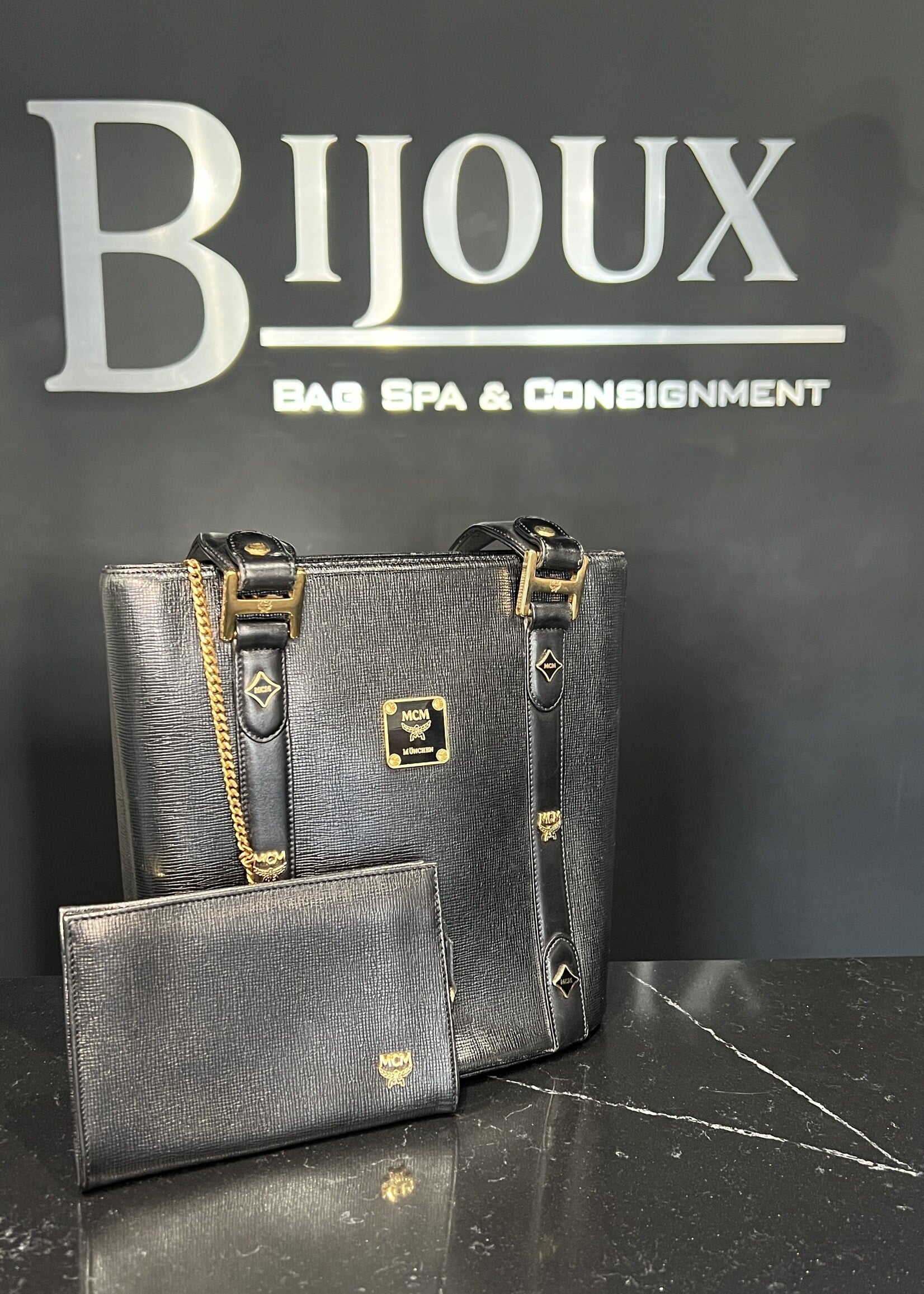 MCM MCM Small Vintage Tote Black Bag