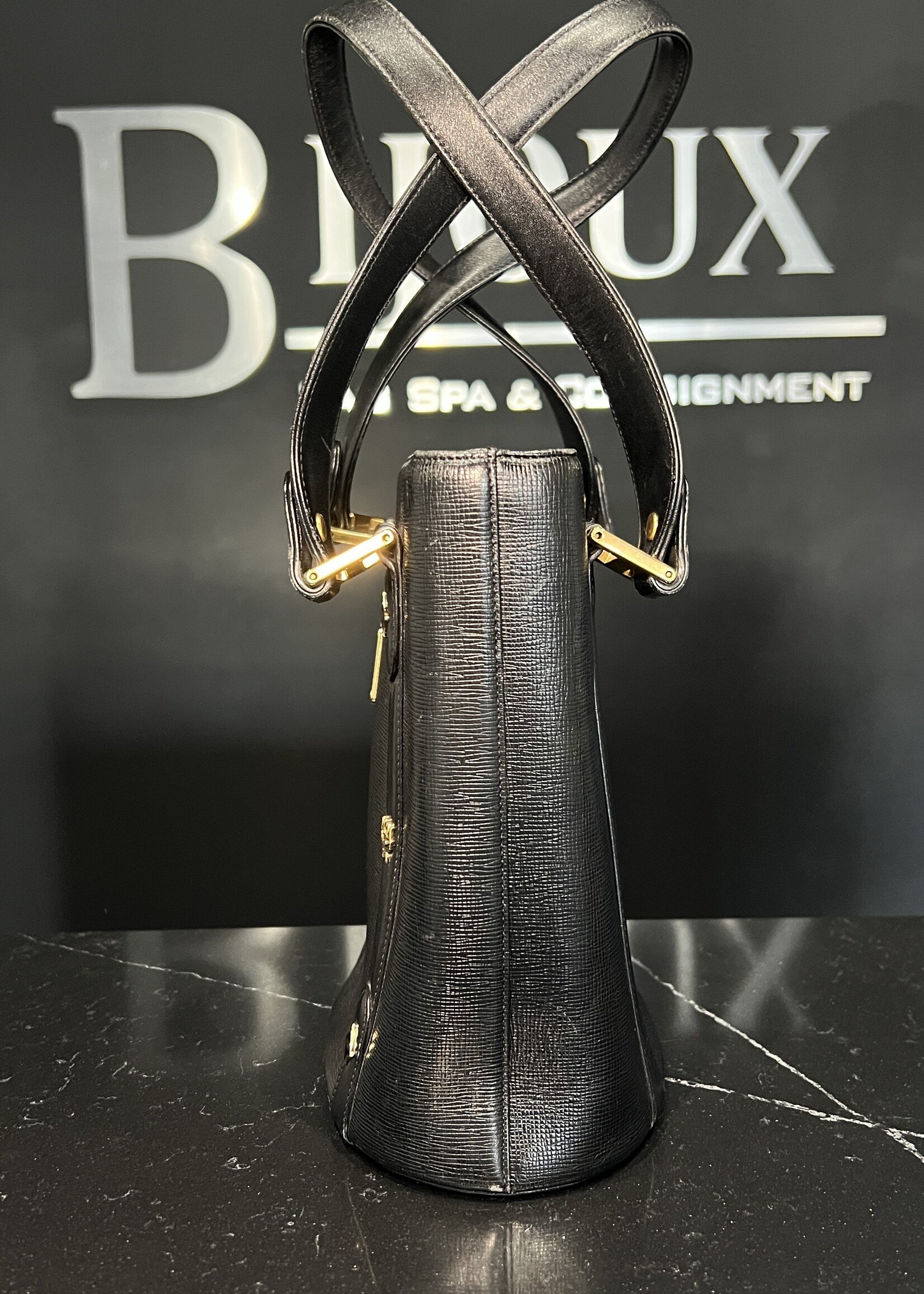 MCM MCM Small Vintage Tote Black Bag
