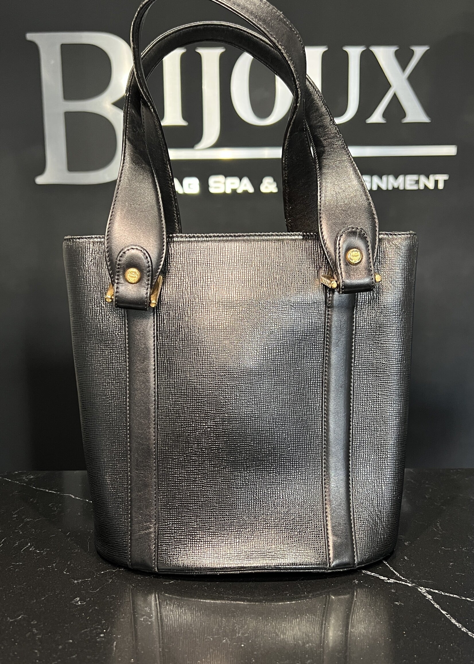 MCM MCM Small Vintage Tote Black Bag