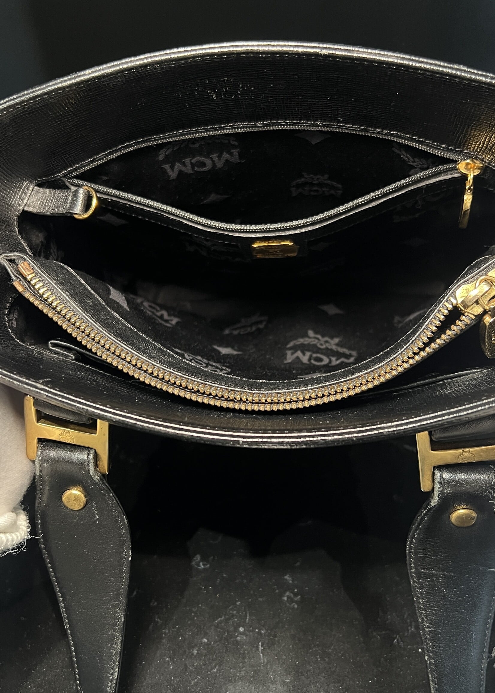 MCM MCM Small Vintage Tote Black Bag