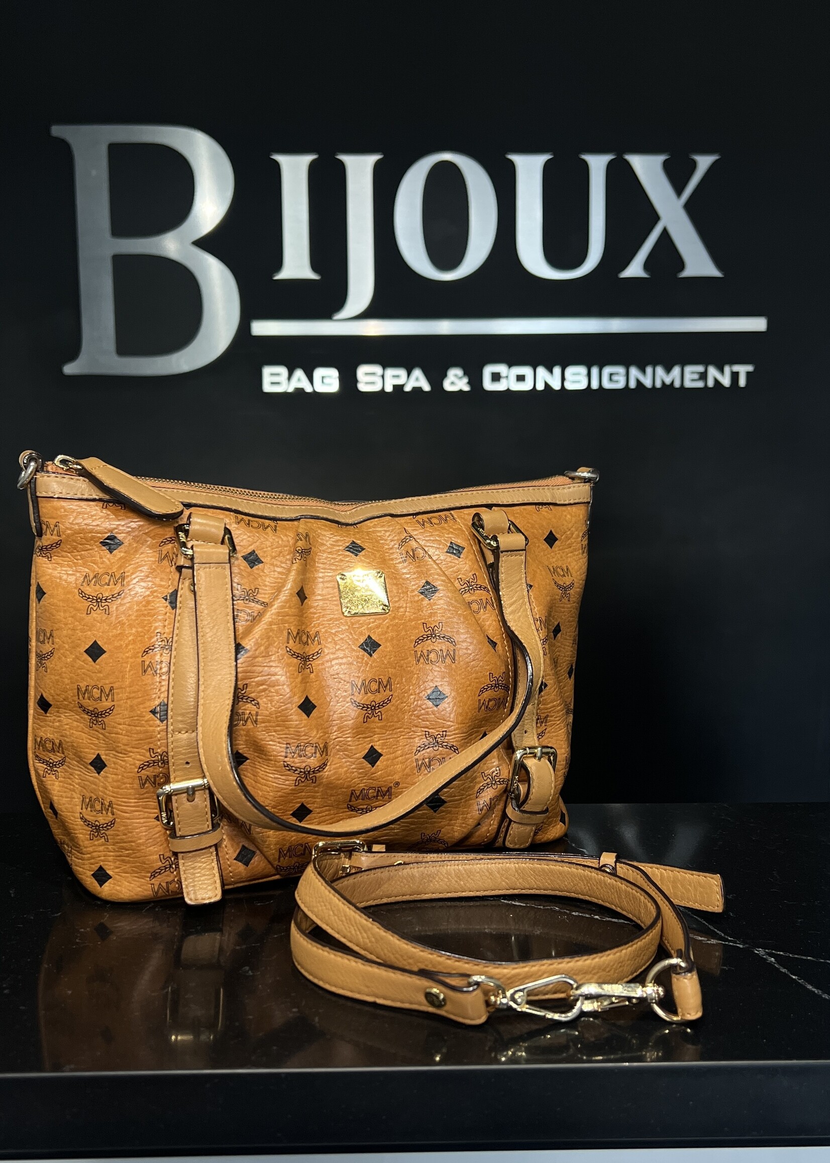 MCM MCM Small Cognac