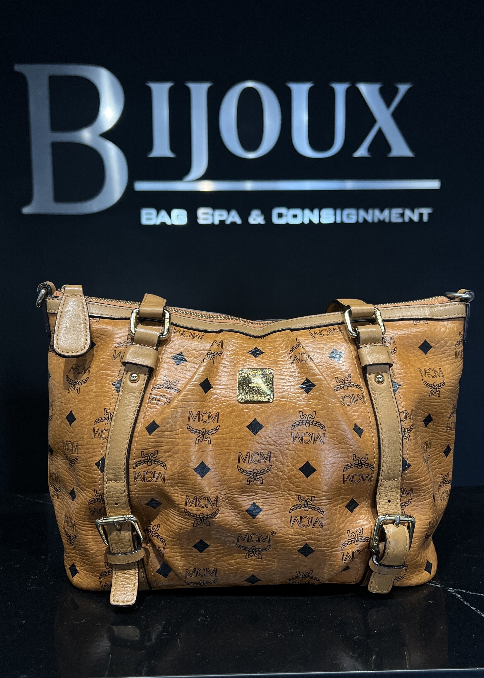 MCM MCM Small Cognac