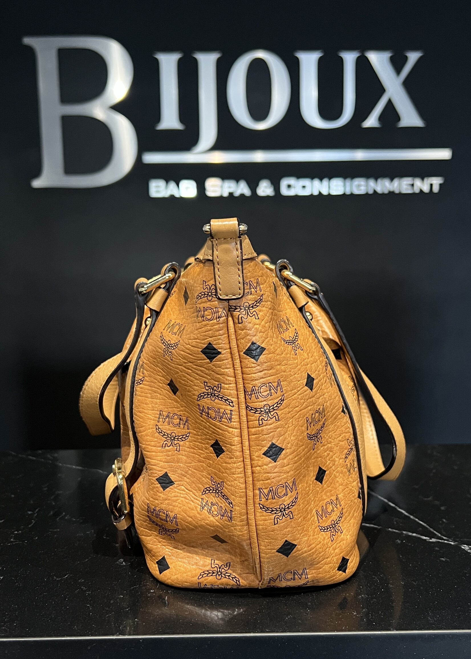 MCM MCM Small Cognac