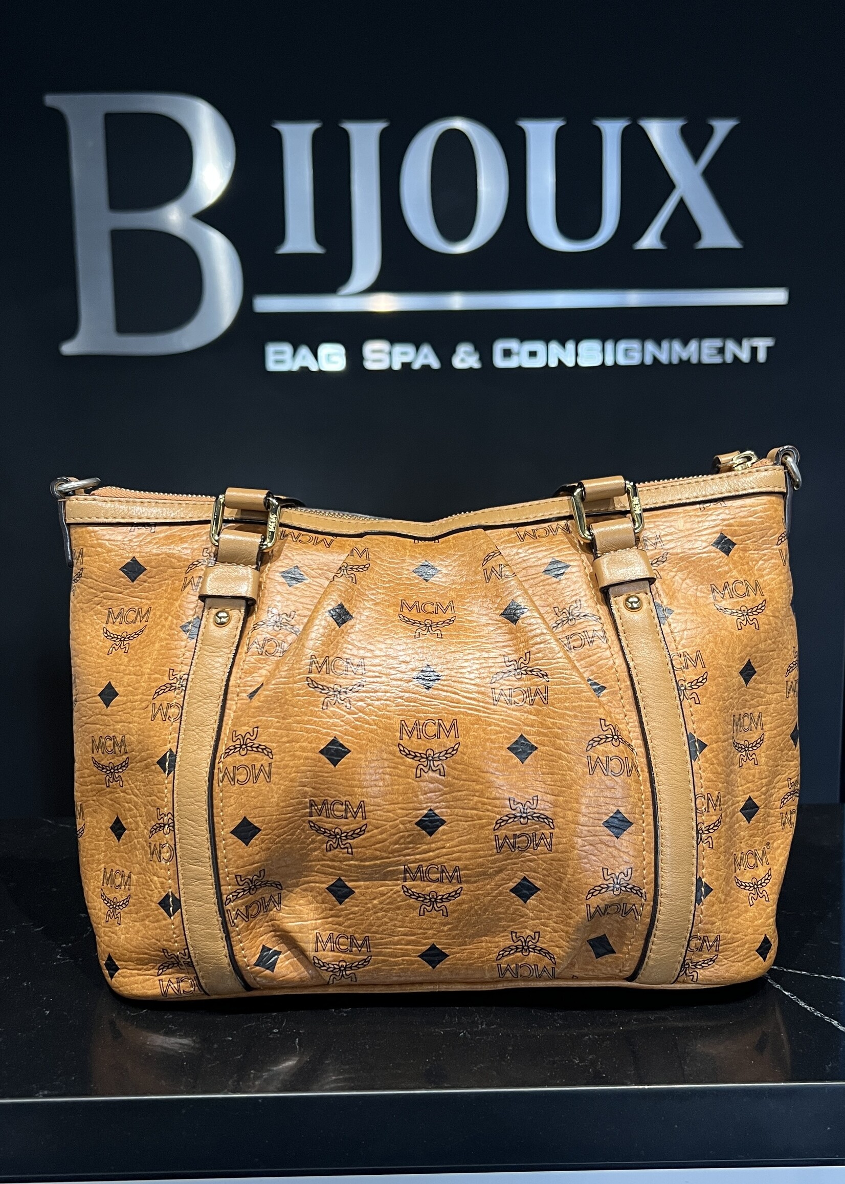 MCM MCM Small Cognac